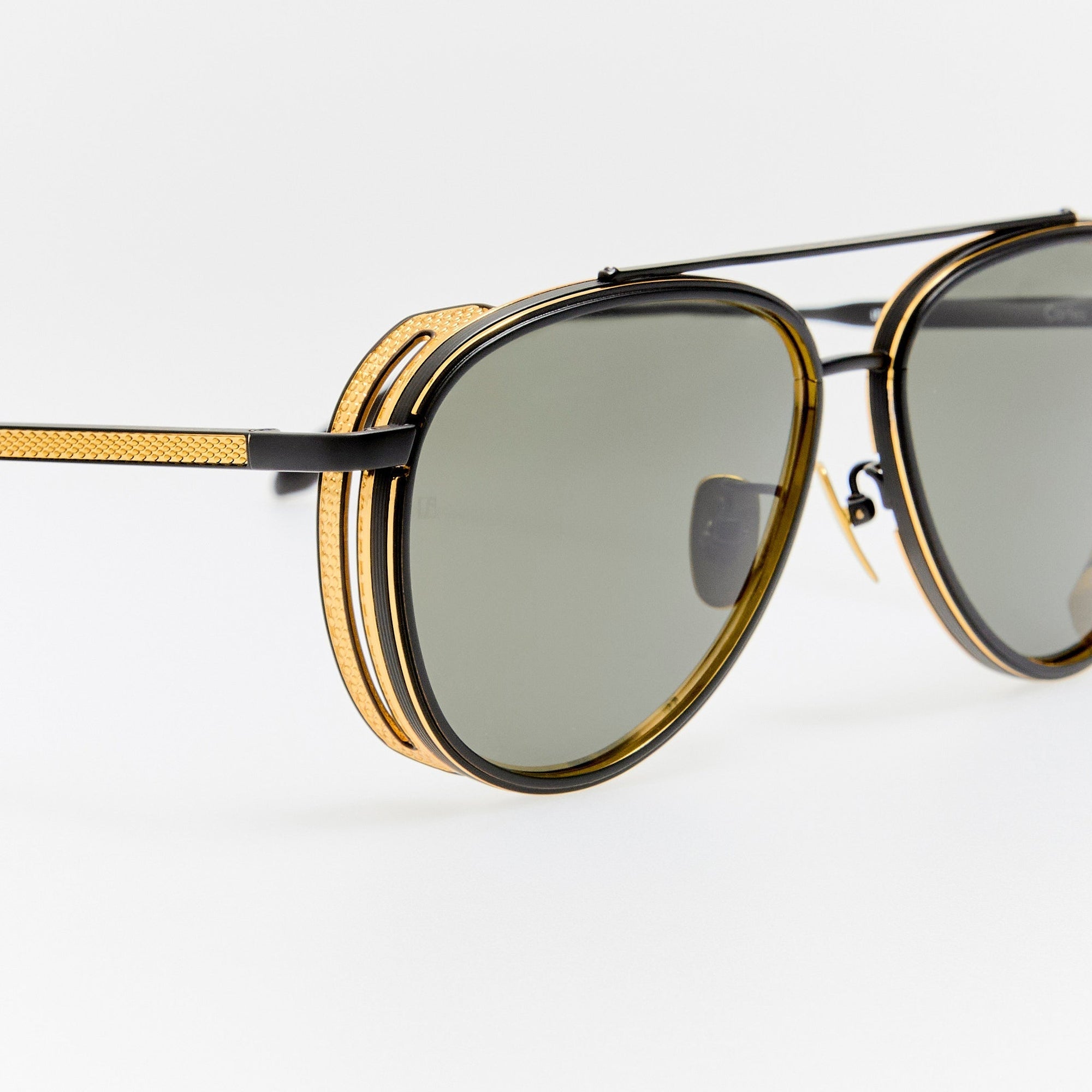 Cortes Explorer Sunglasses in Matt Nickel and 22K Gold