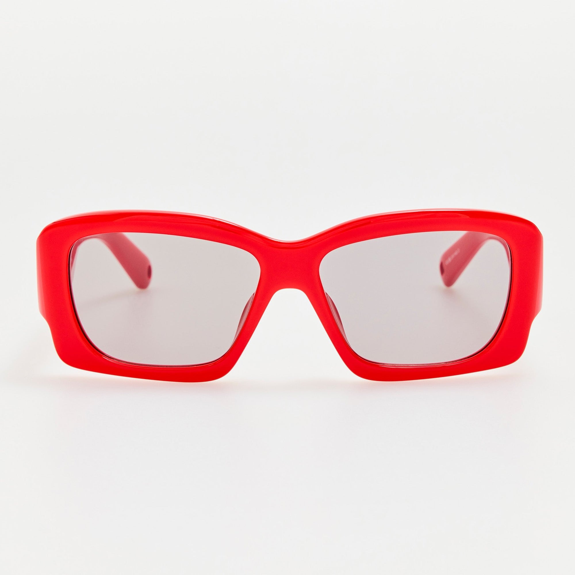Croisiere Rectangular Sunglasses in Red