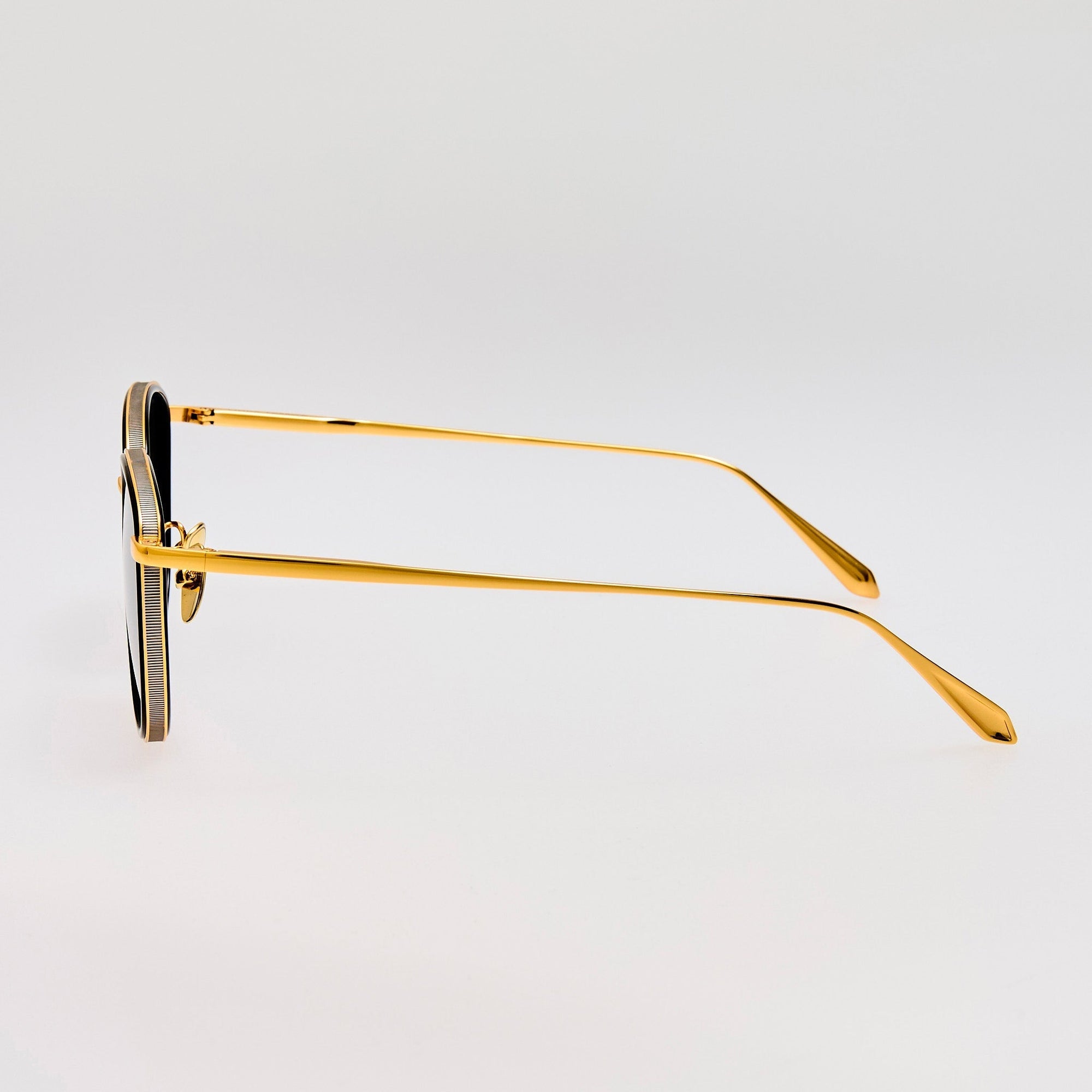Dahlia Sunglasses in 22K Gold and Grey