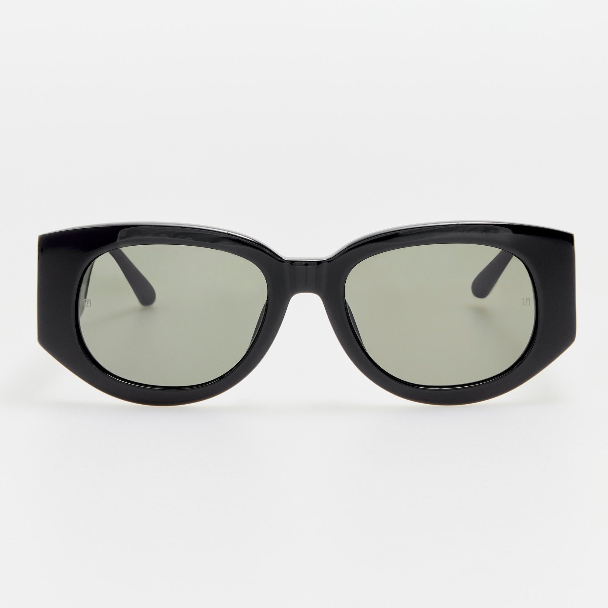 Debbie Sunglasses in Black with Diamonds and 22K Gold