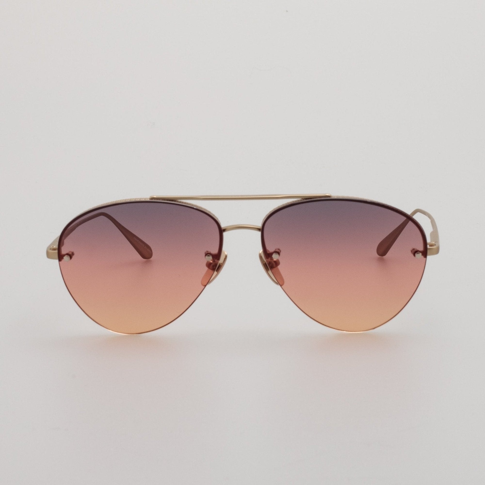 Edano Sunglasses in Matt Champagne and Sunset Gradient