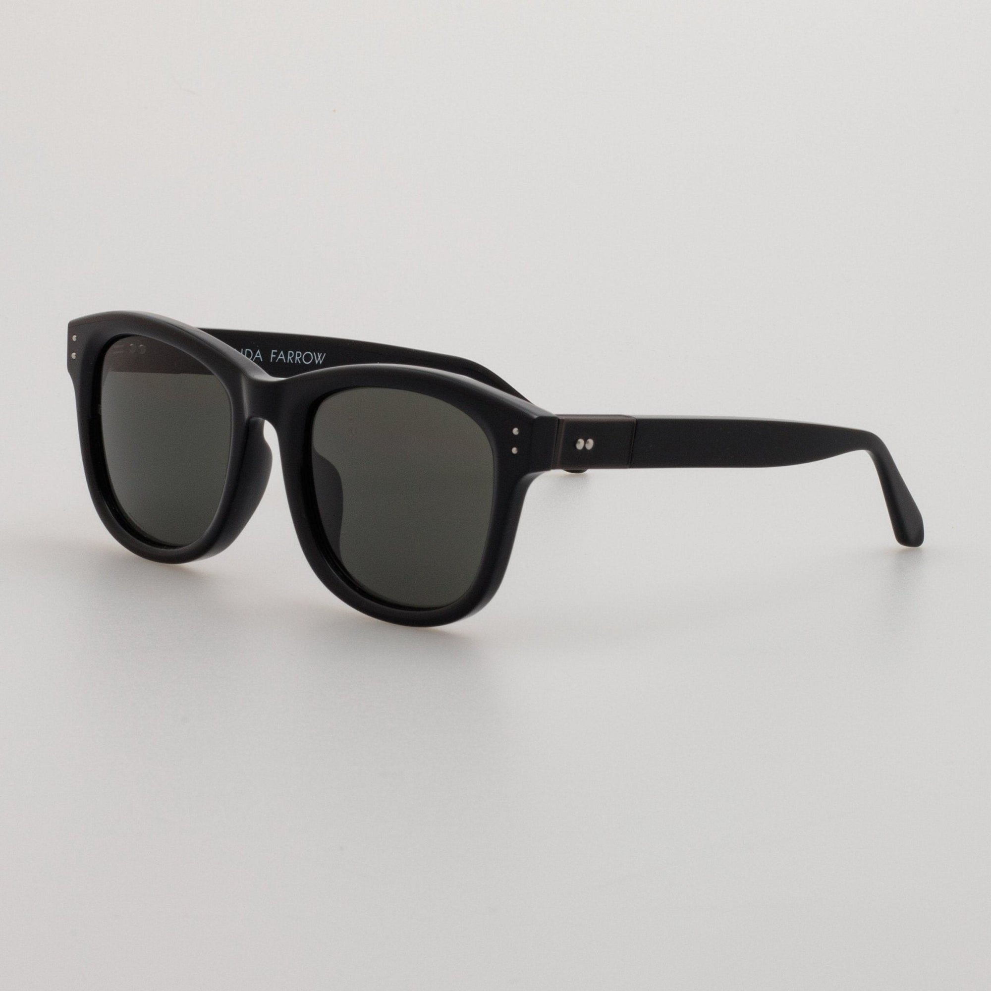 Edson Sunglasses in Black and Nickel