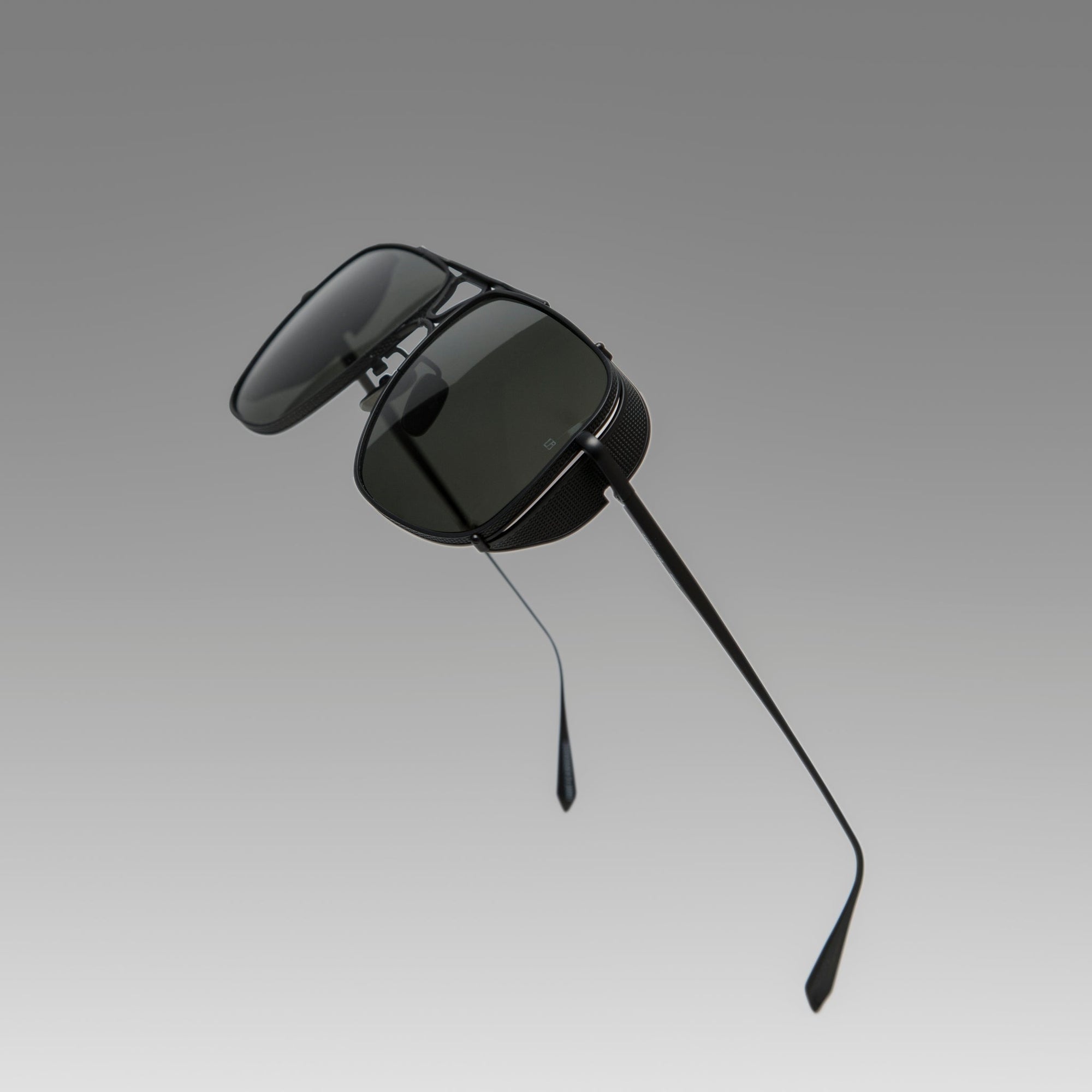 Enzo Sunglasses in Matt Black Nickel
