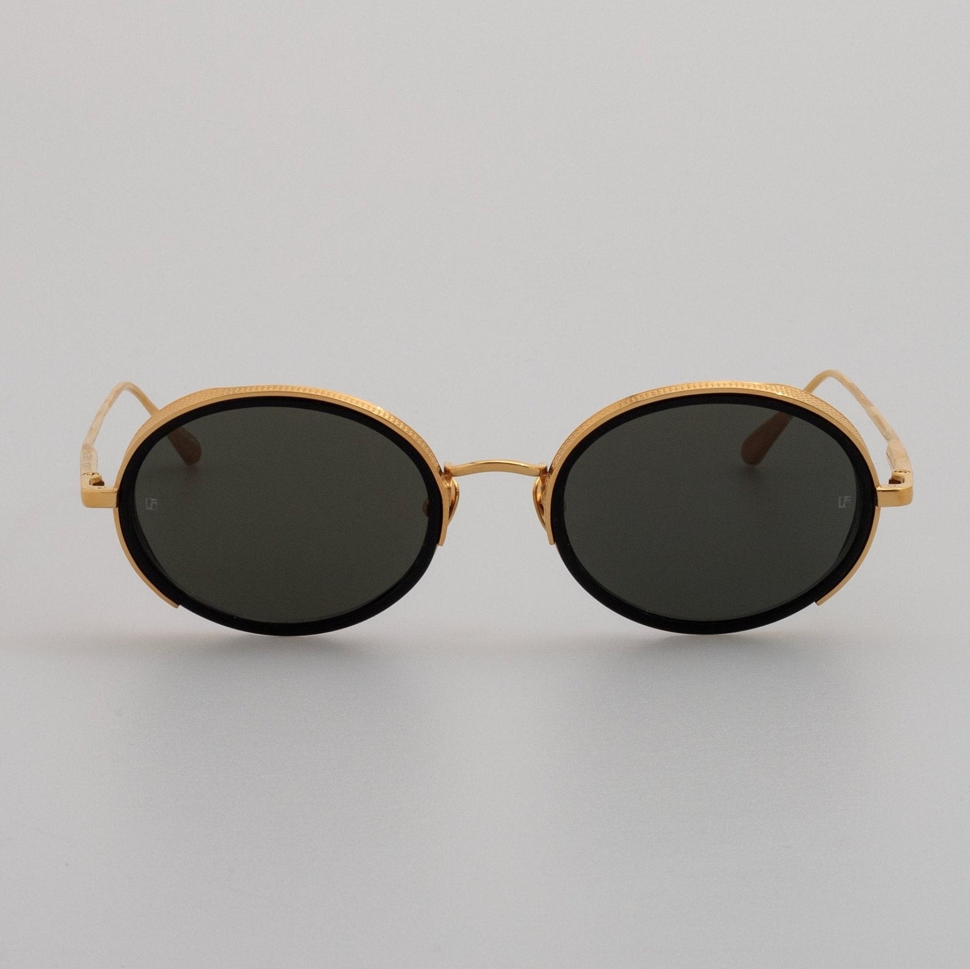 Finn Sunglasses in 22K Gold and Grey