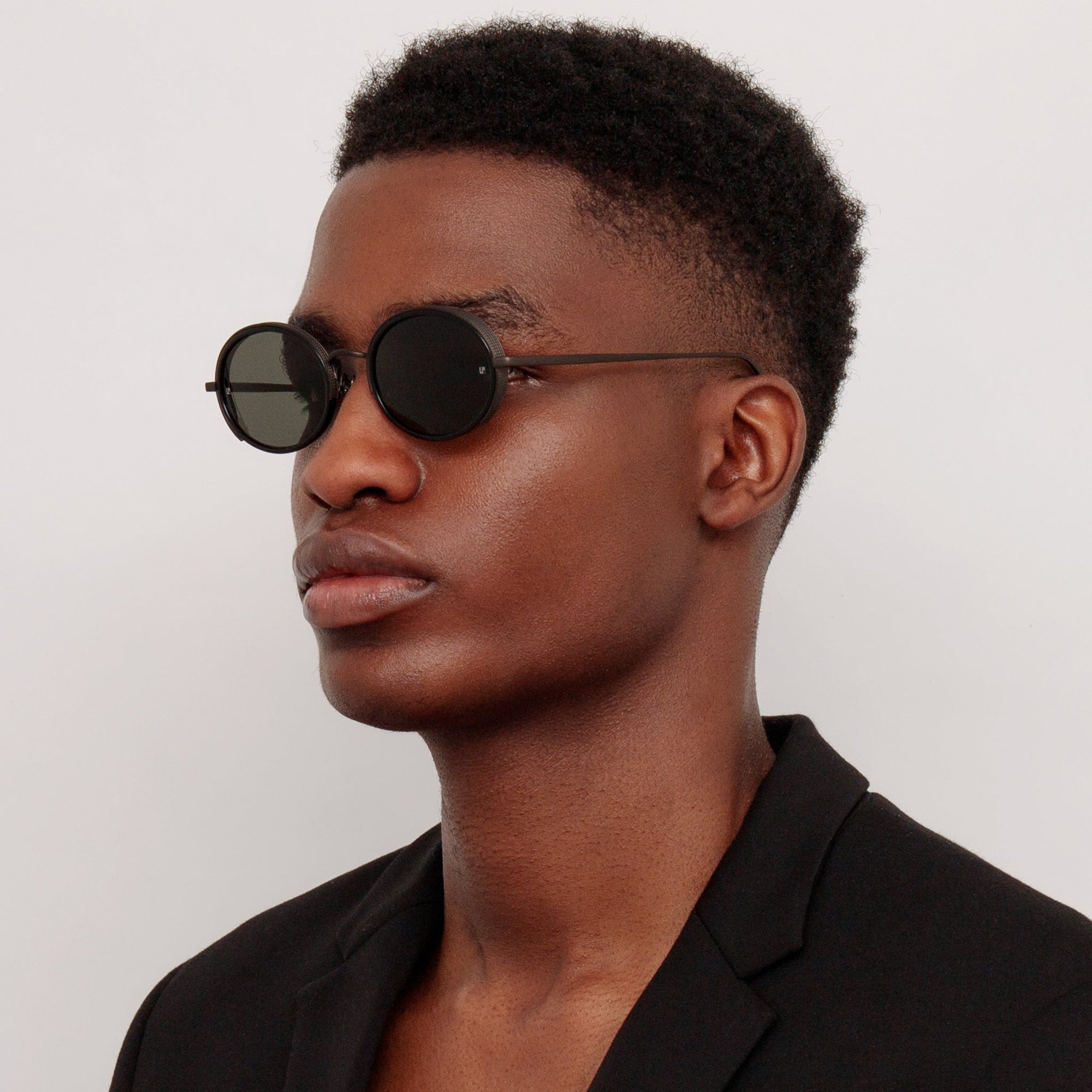 Finn Sunglasses in Matt Black Nickel