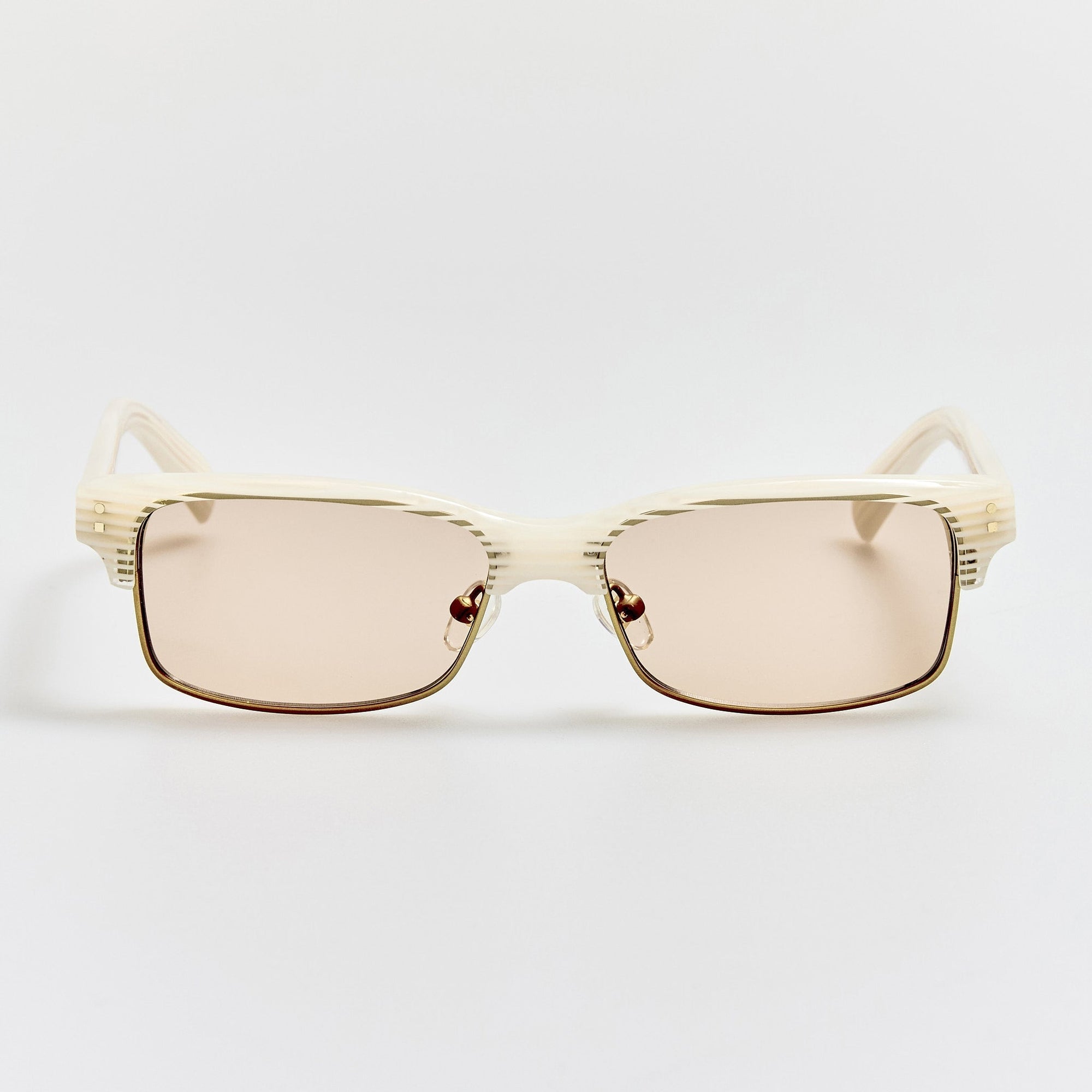 Gardian Sunglasses in Striped Cream