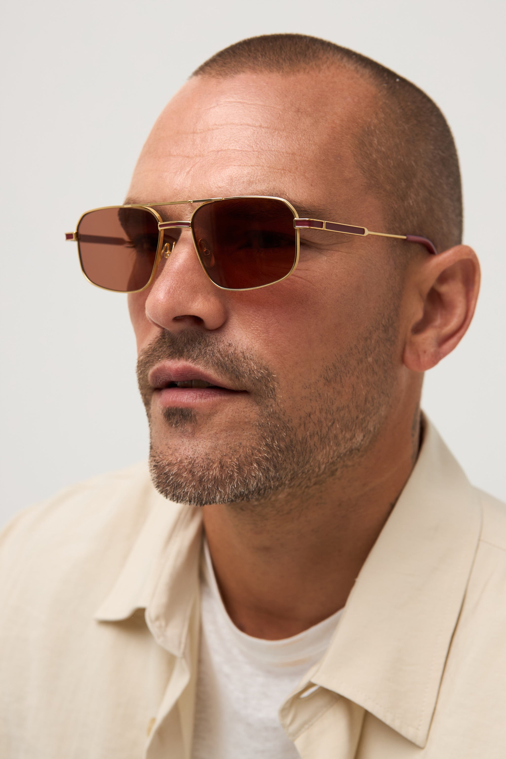 Goldie - Shiny Yellow Gold / Bordeaux