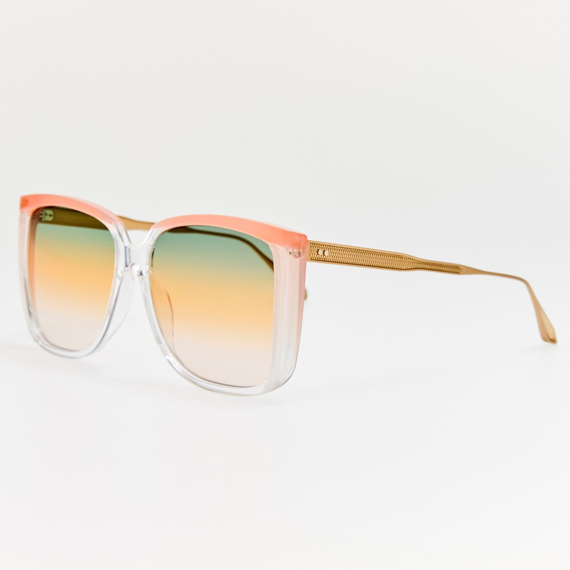 Helena Sunglasses in Clear and Tutti Frutti
