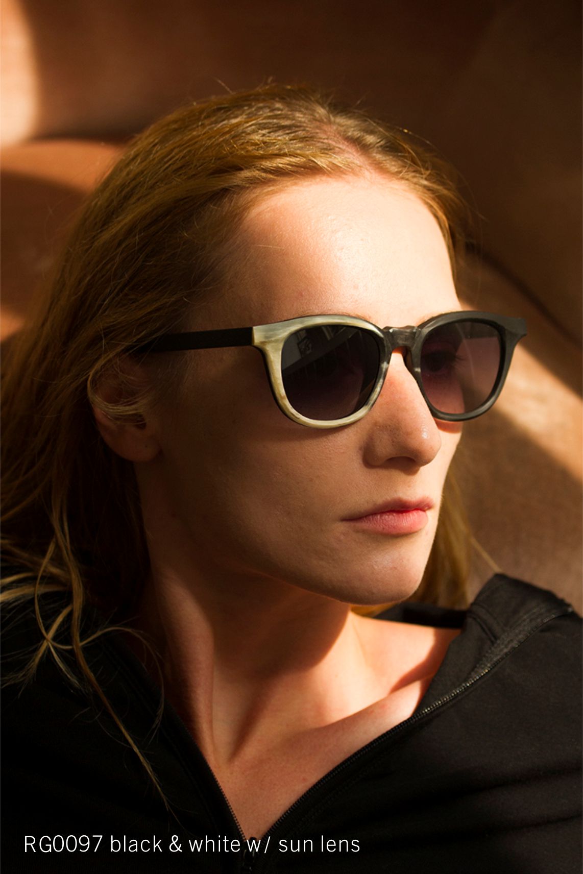 RG0097 black &amp; white w/ sun lens