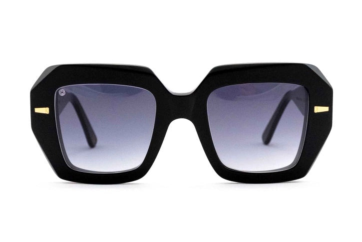 Kyme Eyewear Emma: oversize squared sunglasses. Color Black, Material Acetate cellulose, Size Large