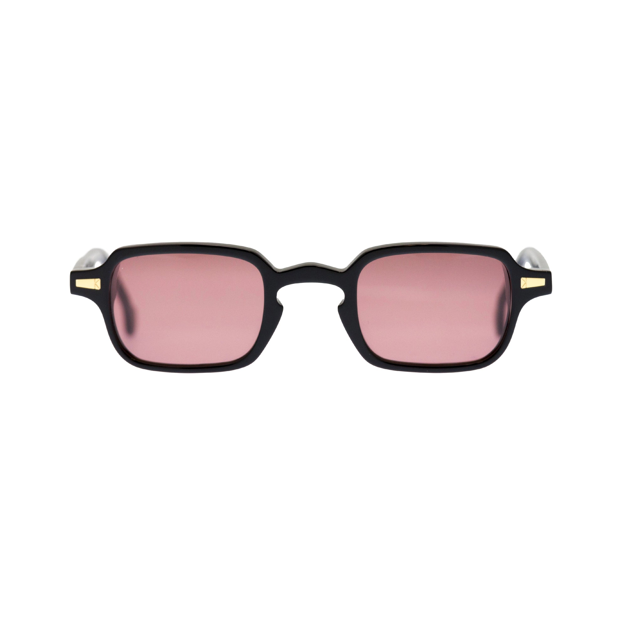Kyme Eyewear Luigi: rectangular vintage sunglasses. Color Tobacco, Material Medium, Size Acetate cellulose