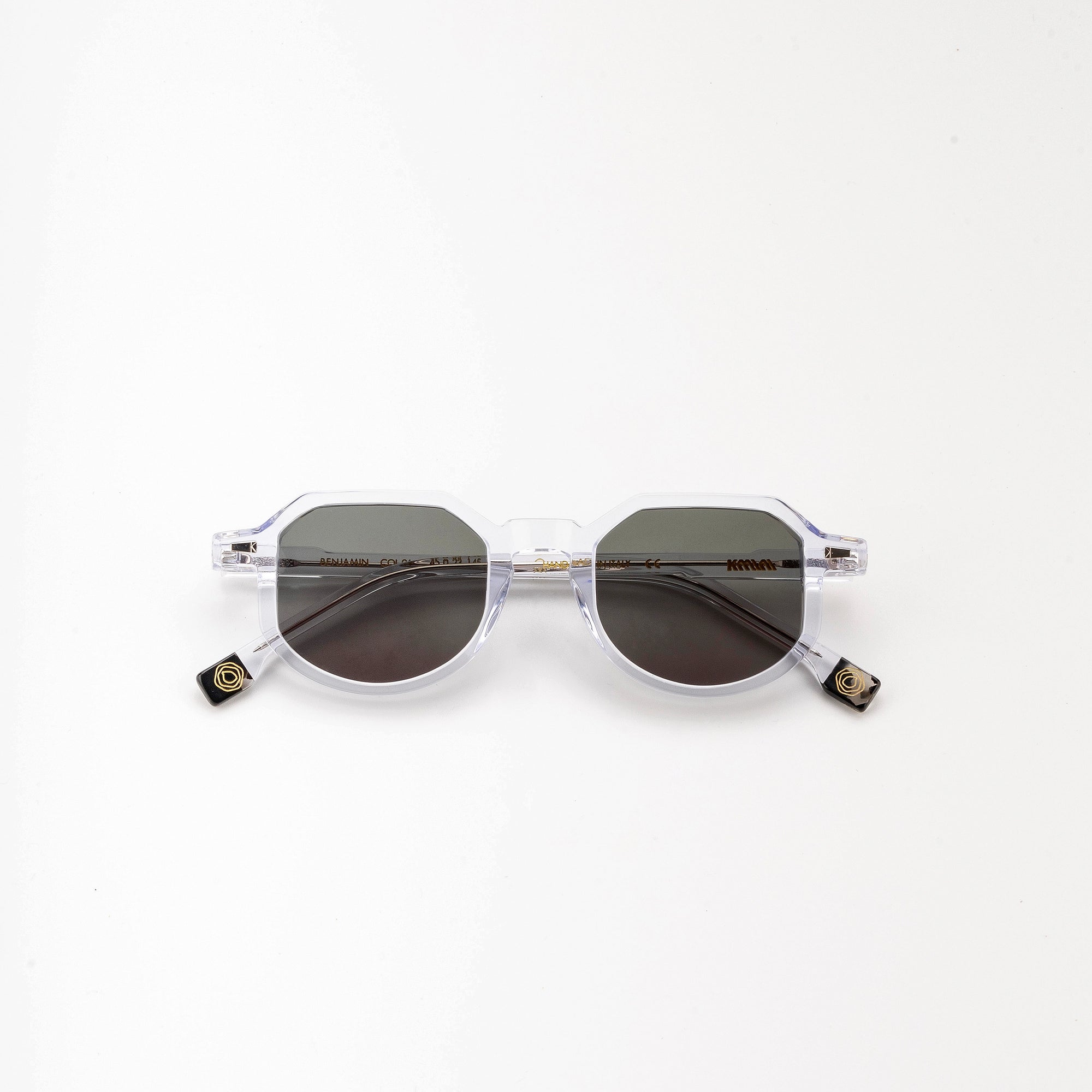 Kyme Eyewear Kymini Benjamin Sunglasses. Color Transparent, Material Acetate cellulose, Size Medium