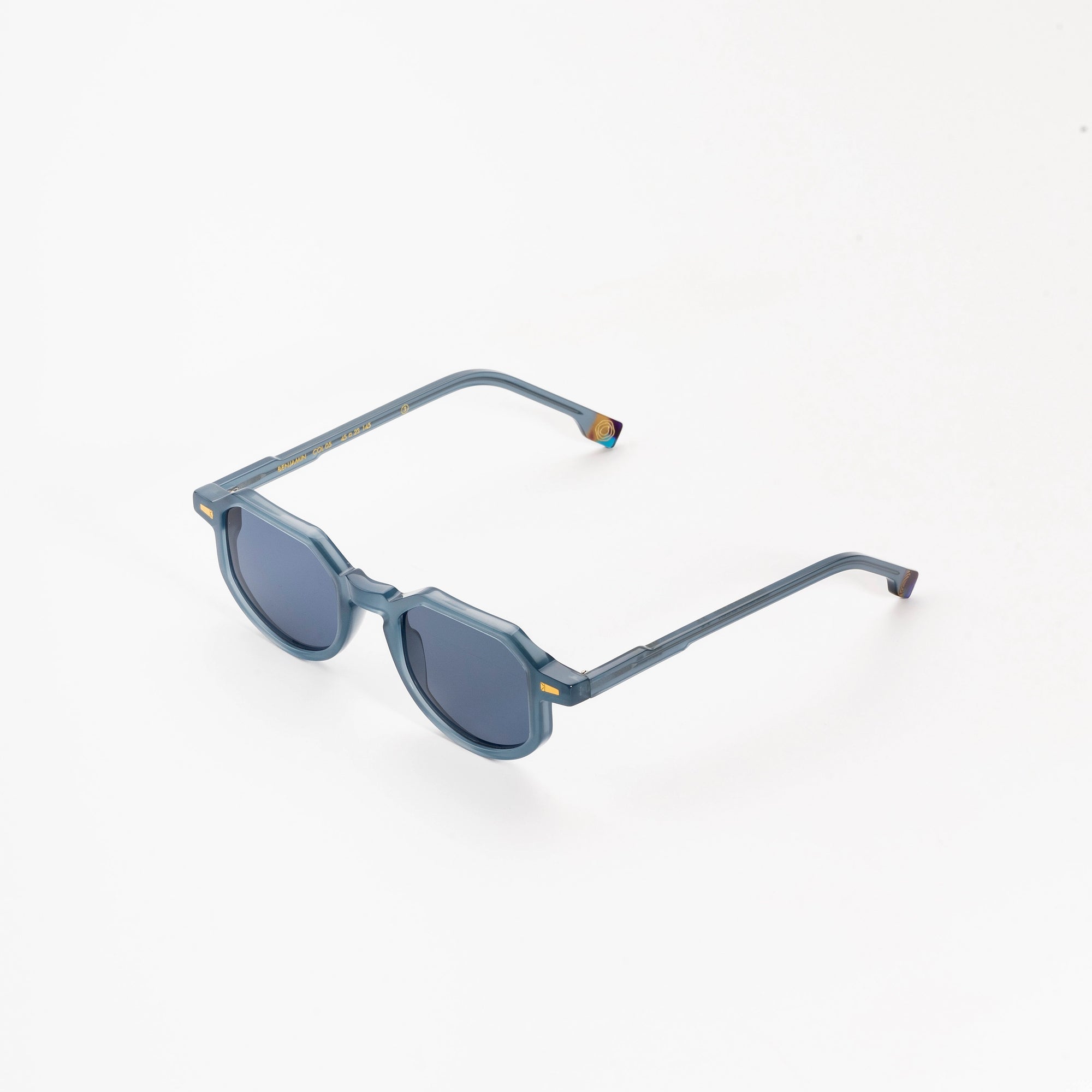 Kyme Eyewear Kymini Benjamin Sunglasses. Color Blue Grey, Material Acetate cellulose, Size Medium