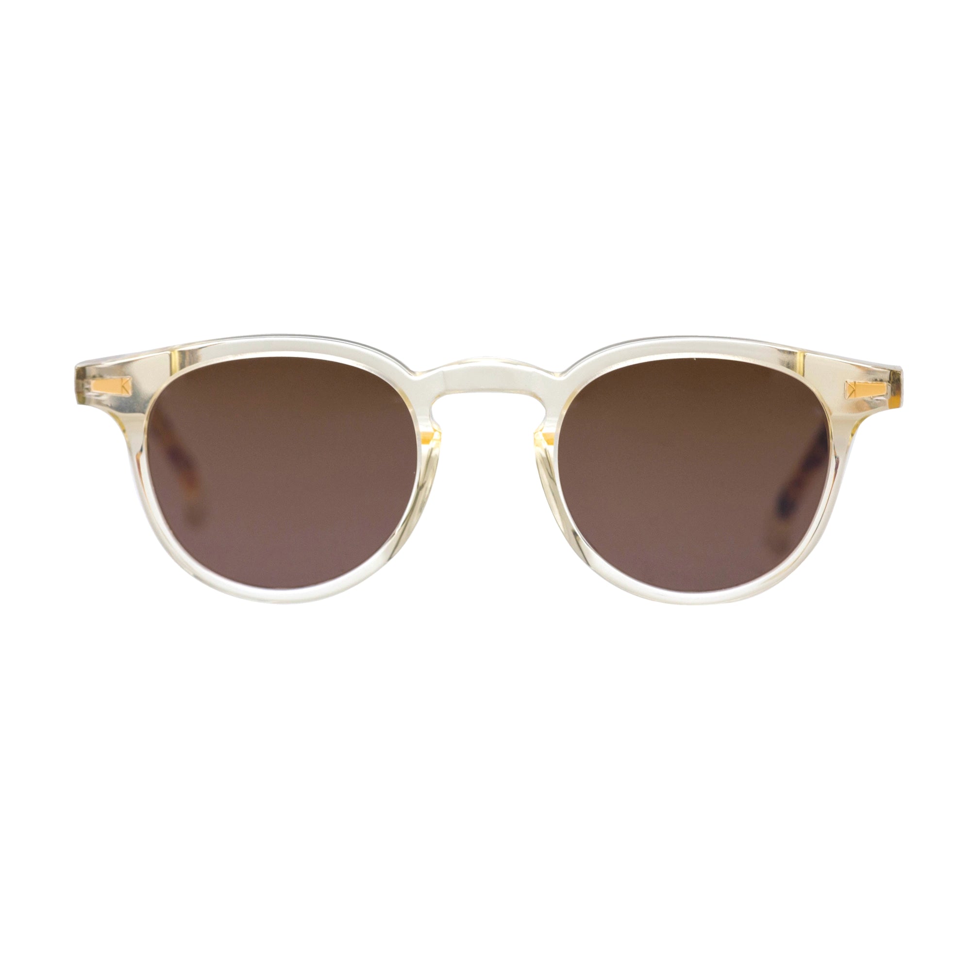 Kyme Eyewear Bob: pantos vintage sunglasses. Bicolor tobacco/tortoise, Material Acetate cellulose, Size Small