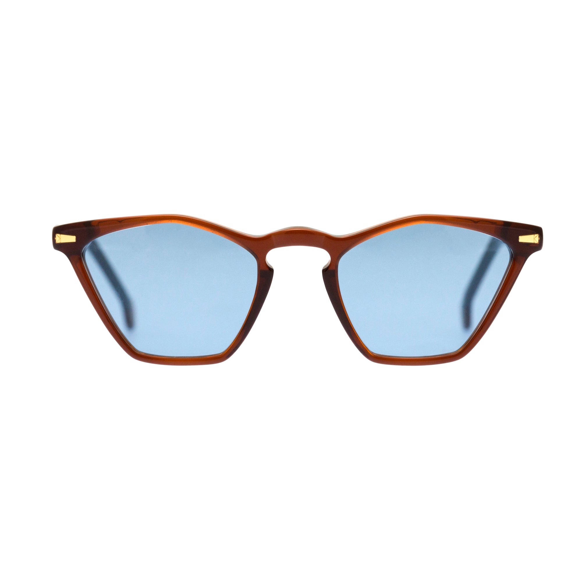 Kyme Eyewear Peggy: vintage cat-eye sunglasses. Color Camouflage black, Material Acetate cellulose, Size Small