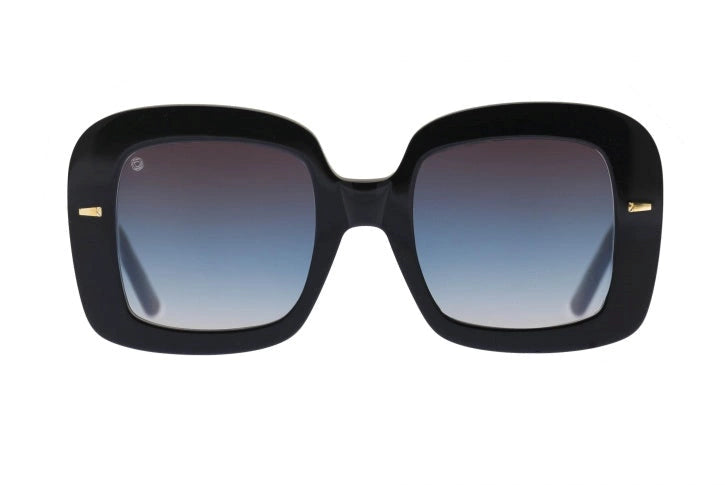 Kyme Eyewear Atena: oversize squared sunglasses. Color Tobacco, Material Acetate cellulose, Size Large