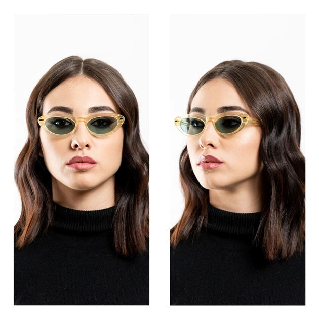 Kyme Eyewear Carmen: butterlfy vintage sunglasses. Color Matt black, Material Acetate cellulose, Size Medium