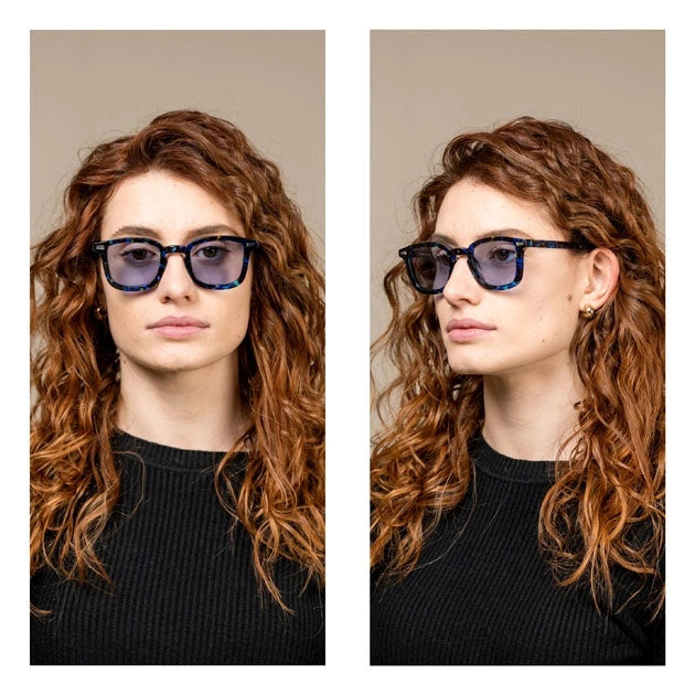 Kyme Eyewear Dionysis: squared vintage sunglasses. Color Black, Material Acetate cellulose, Size Medium