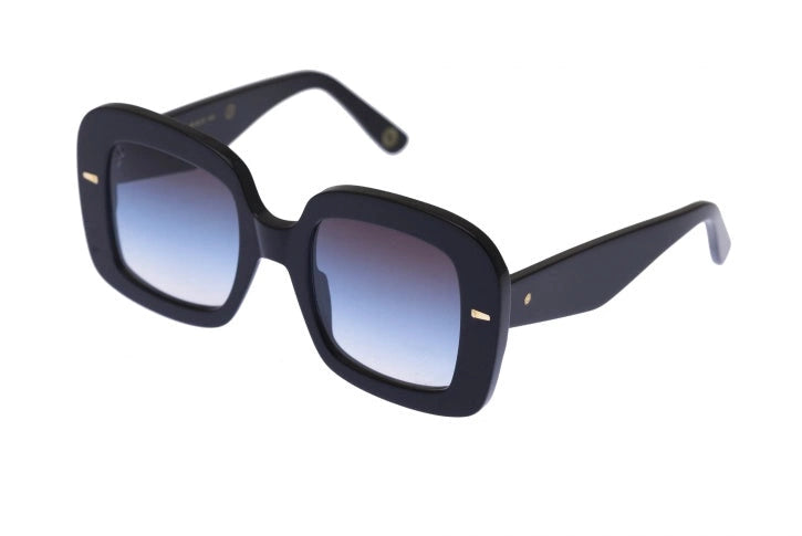 Kyme Eyewear Atena: oversize squared sunglasses. Color Tobacco, Material Acetate cellulose, Size Large