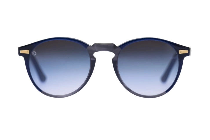 Kyme Eyewear Miki: original pantos vintage sunglasses. Bicolor black/camou black, Material Acetate ellulose