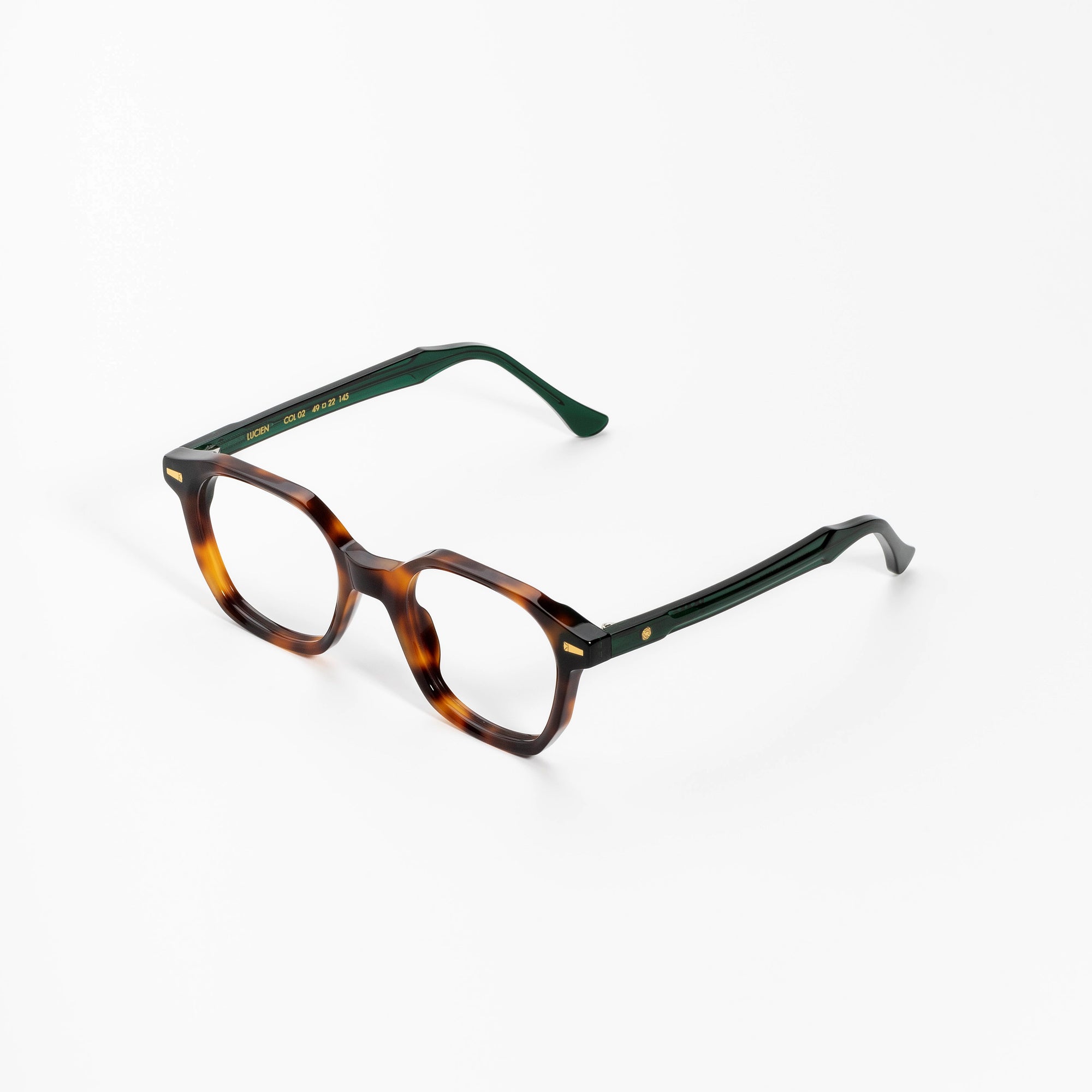Kyme Eyewear Kyme Lucien Dark Avana Sunglasses - Handmade Italian Geometric Eyewear. Color Dark Avana, Size Medium