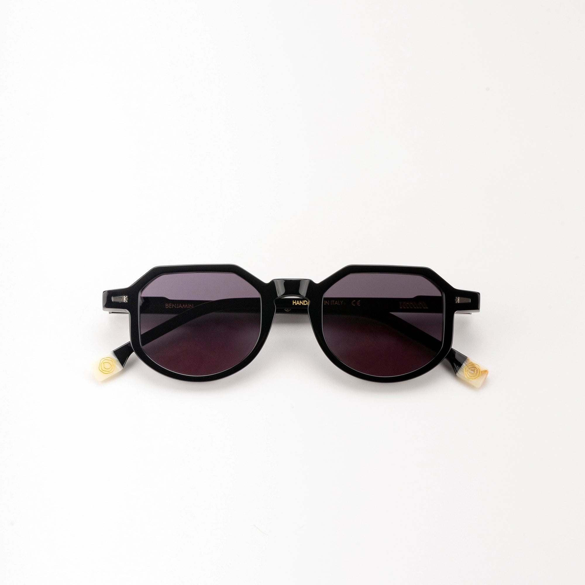 Kyme Eyewear Kymini Benjamin Sunglasses - Black. Color Black, Material Acetate cellulose, Size Medium