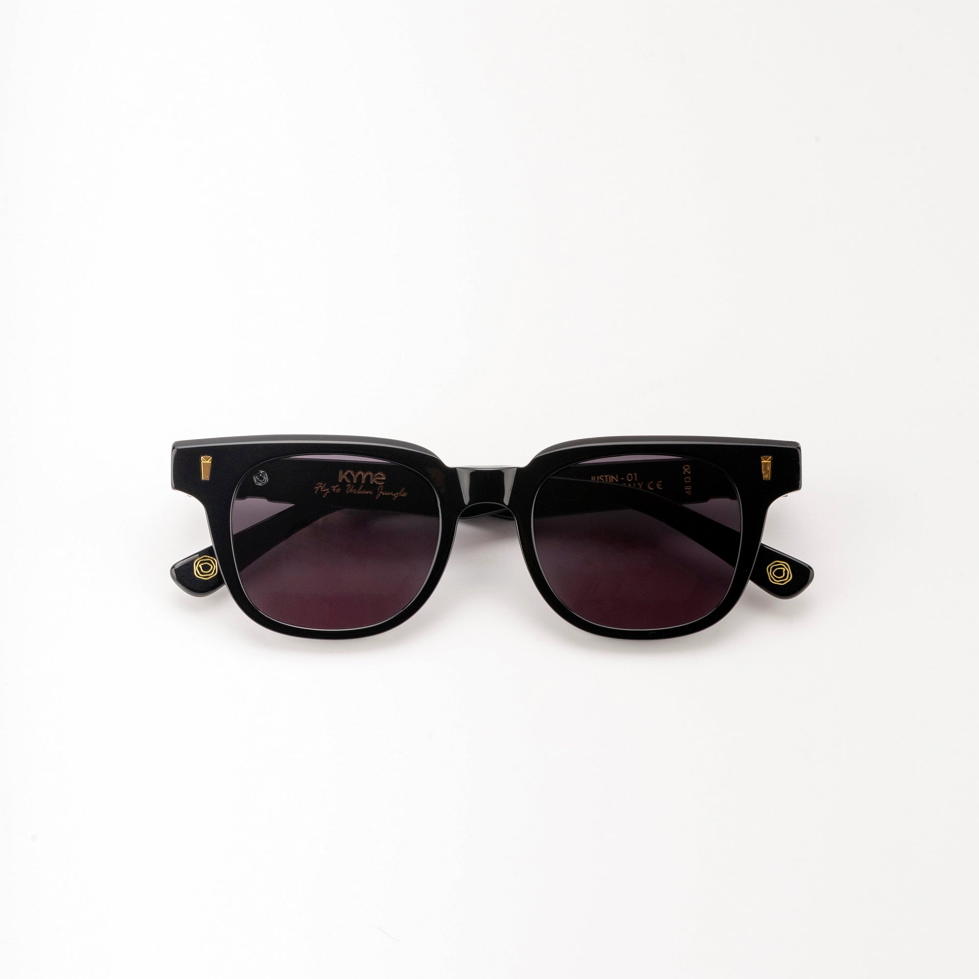 Kyme Eyewear Fly to Urban Justin Sunglasses. Color Black, Material Acetate cellulose, Size Medium