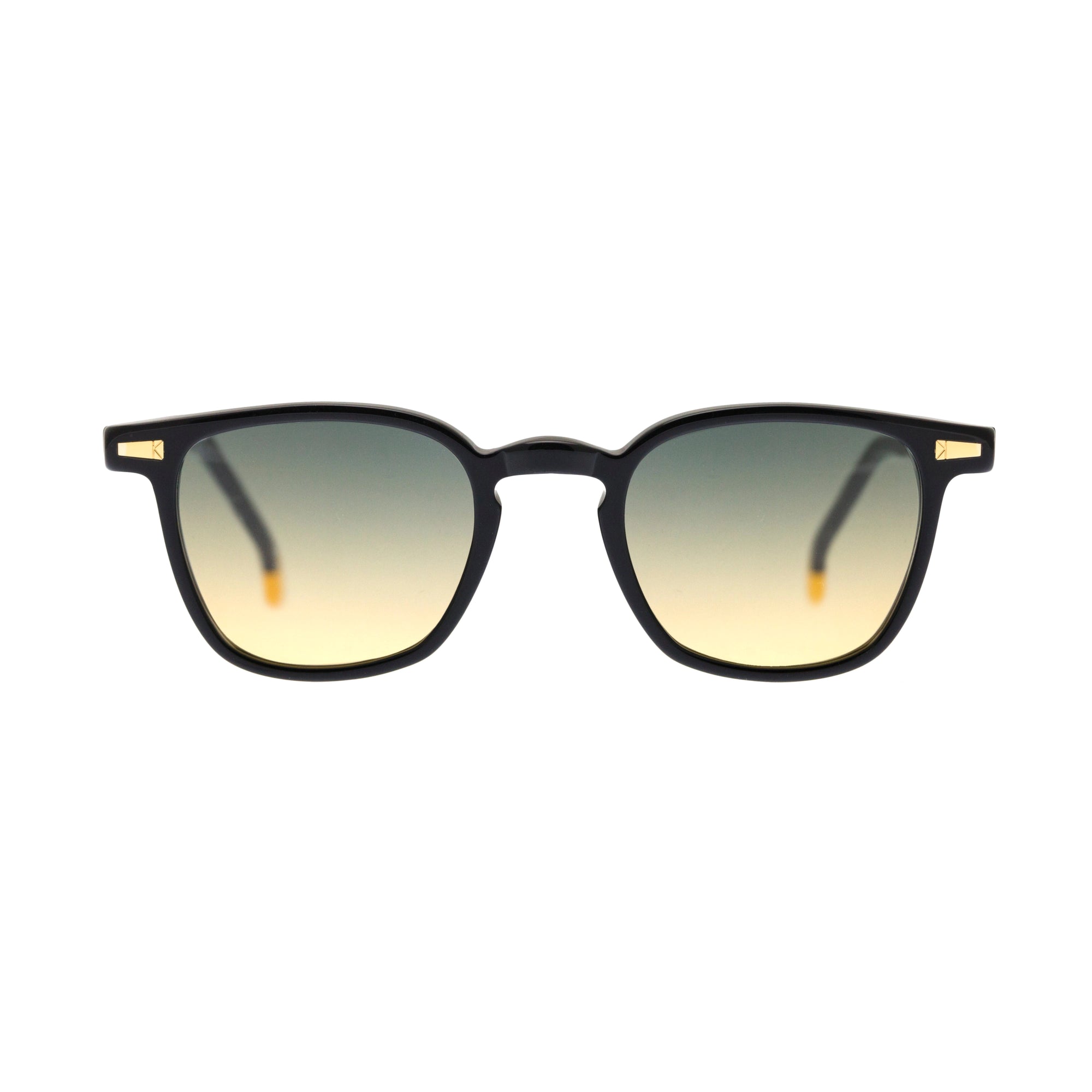 Kyme Eyewear Fernando: squared vintage sunglasses. Color Transparent, Material Acetate cellulose, Size Small