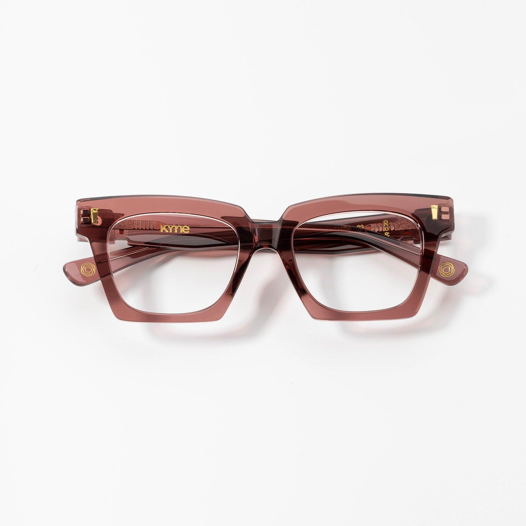 Kyme Eyewear Kyme Yasmine Light Browne Sunglasses - Handmade Premium Italian Eyewear. Color Light Browne, Size Medium