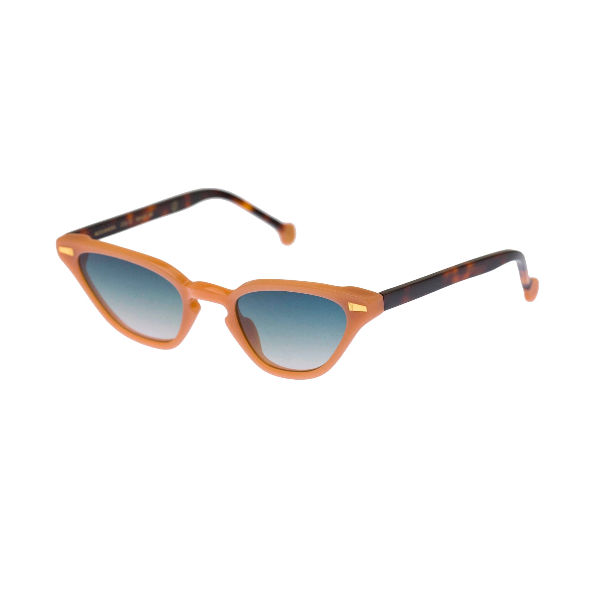Kyme Eyewear Alessandra: cat-eye vintage sunglasses. Color Black, Material Acetate cellulose, Size Small