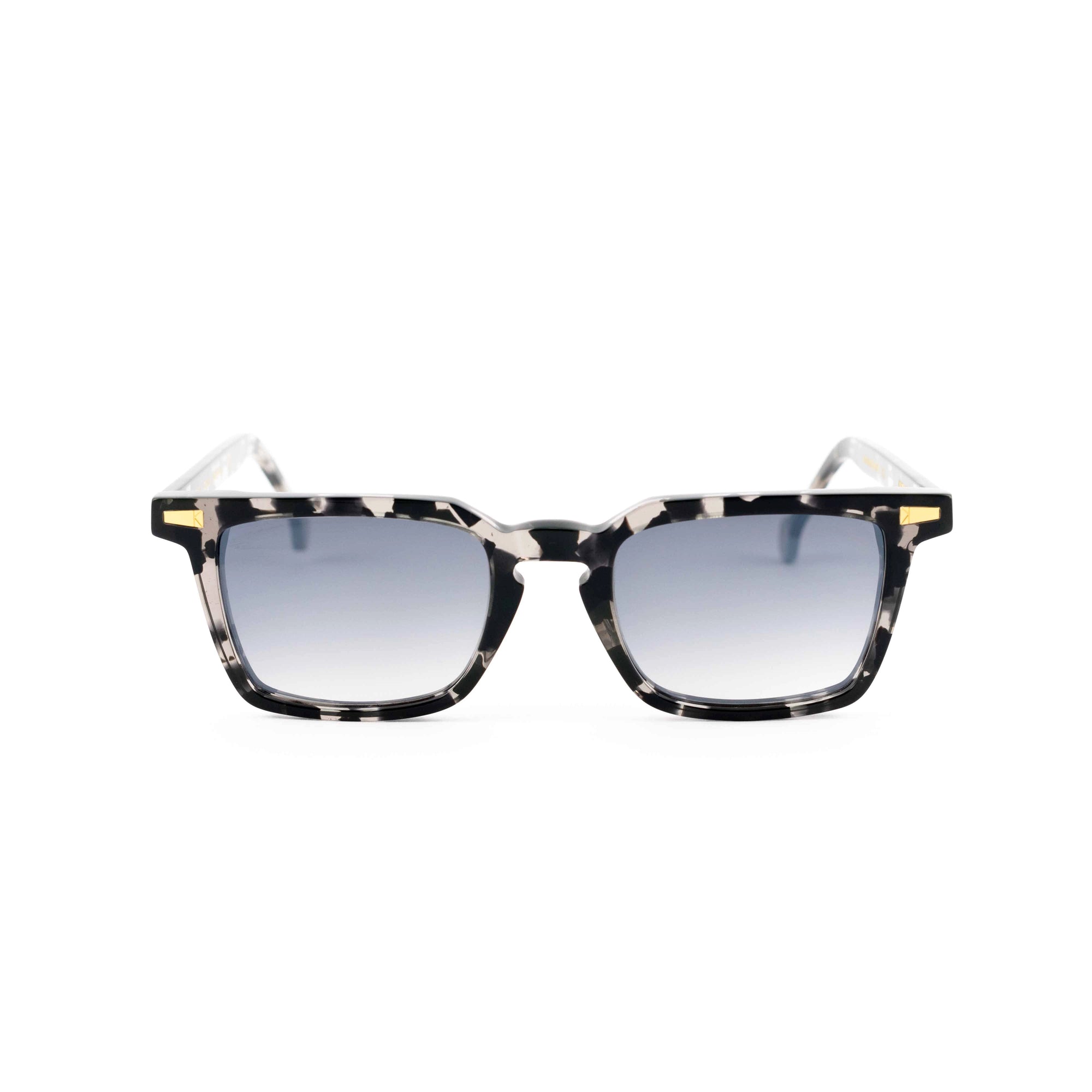 Kyme Eyewear Vlad: vintage rectangular sunglasses. Color Champagne, Material Acetate cellulose, Size Small