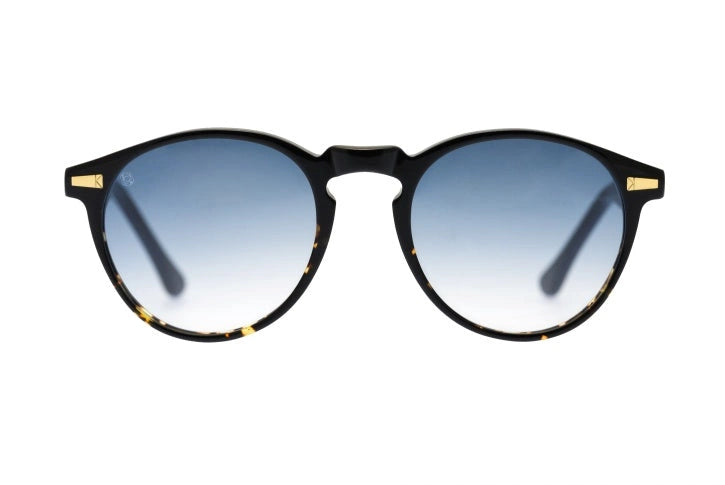 Kyme Eyewear Miki: original pantos vintage sunglasses. Color Black &amp; pink, Material Acetate ellulose