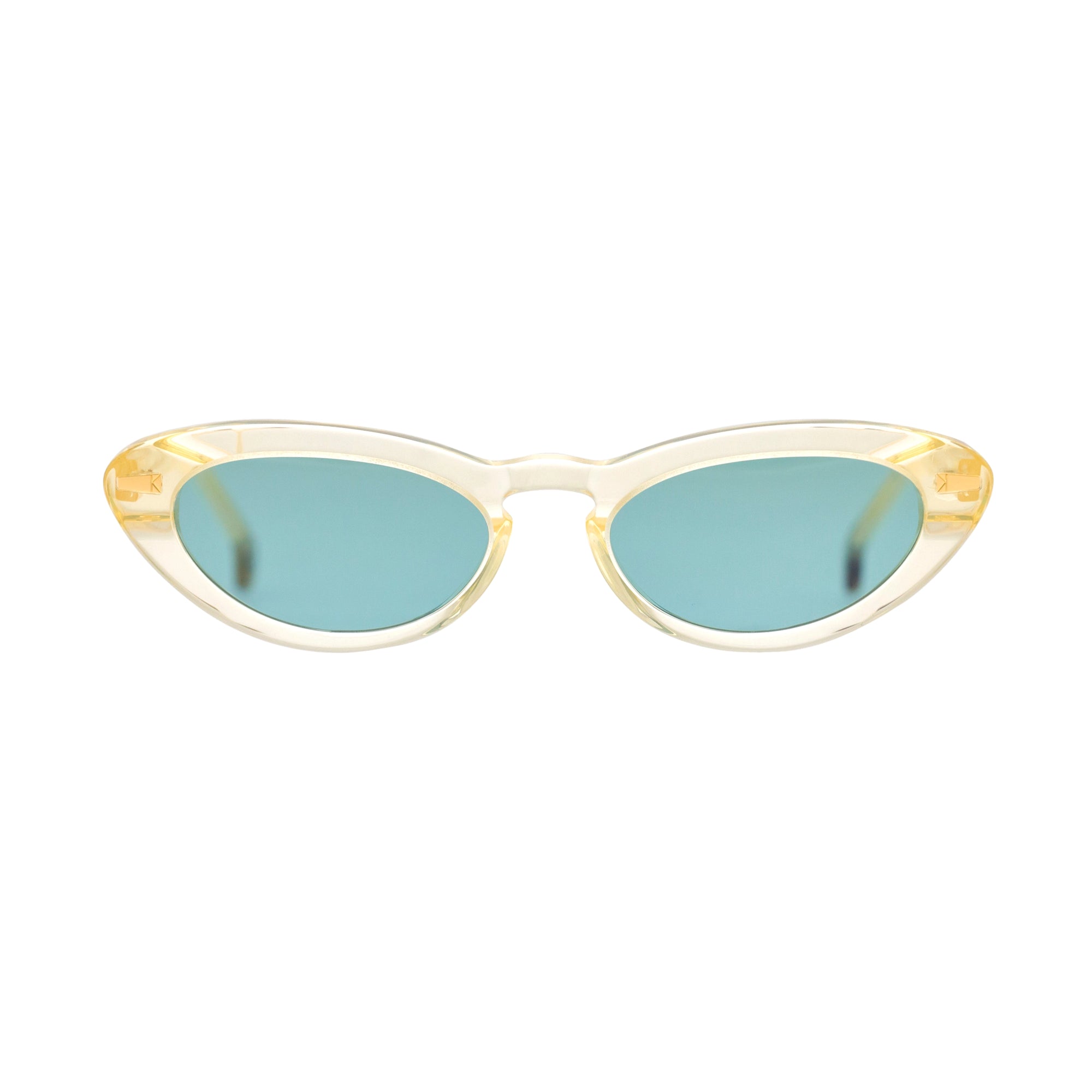 Kyme Eyewear Carmen: butterlfy vintage sunglasses. Color Milky nude, Material Acetate cellulose, Size Medium