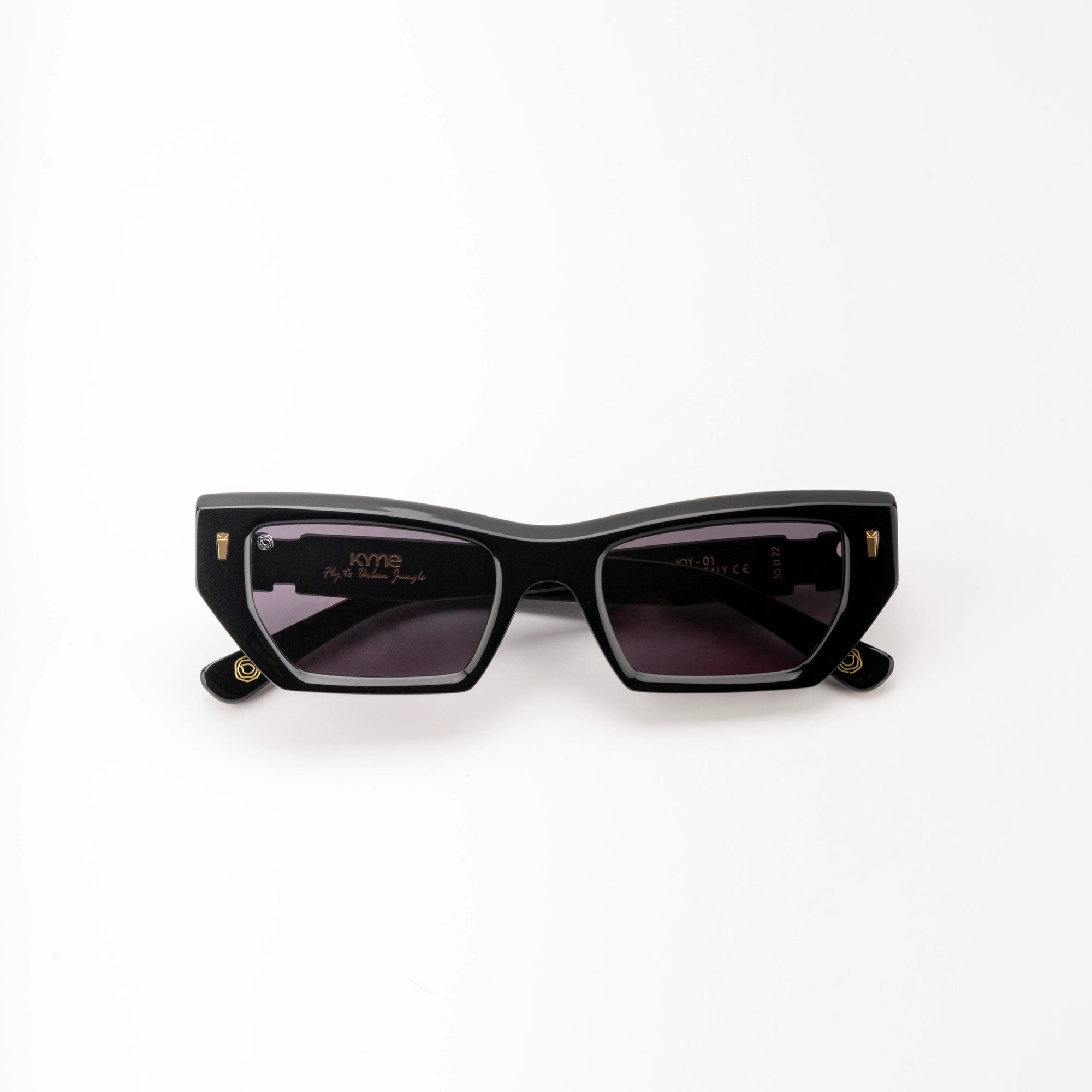 Kyme Eyewear Fly to Urban Joy Sunglasses. Color Black, Material Acetate cellulose, Size Medium