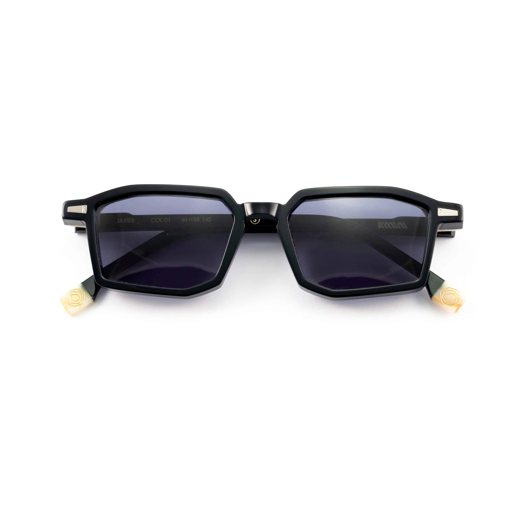 Kyme Eyewear Javier: rectangular sunglasses. Color Honey, Material Acetate cellulose, Size Medium