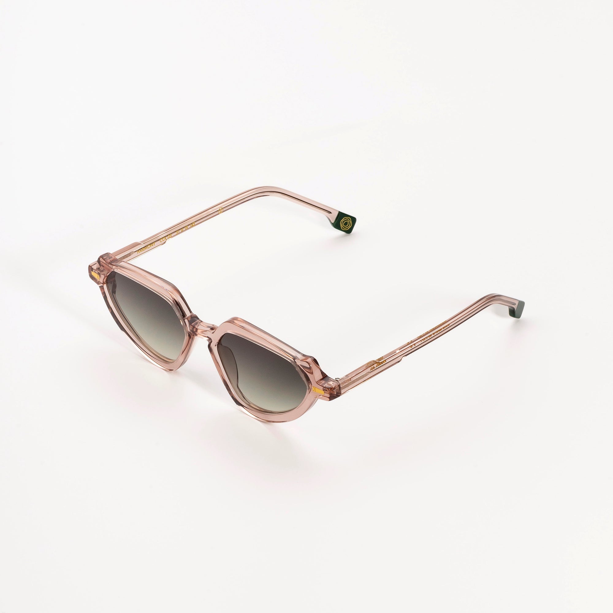 Kyme Eyewear Kyme Harmony: Geometric Italian Sunglasses with Vintage Flair. Color White/Light Pink, Material Acetate cellulose, Size Medium