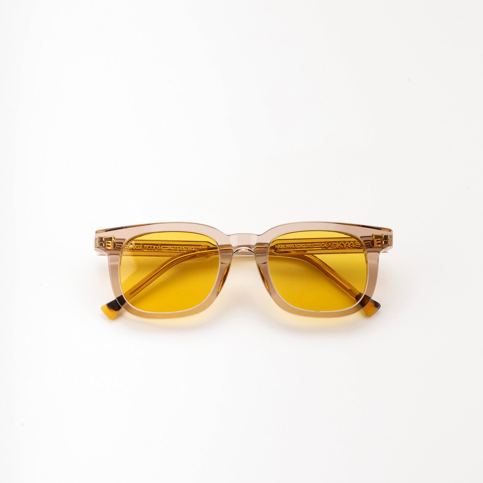 Kyme Eyewear Kymini Chase Sunglasses - Champagne. Color Champagne, Material Acetate cellulose, Size Medium