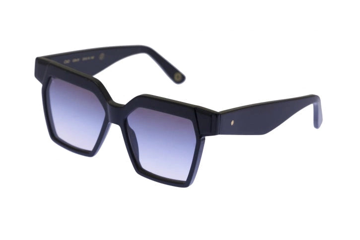 Kyme Eyewear Clio: oversize squared sunglasses. Color Green/Tortoise, Material Acetate cellulose, Size Large