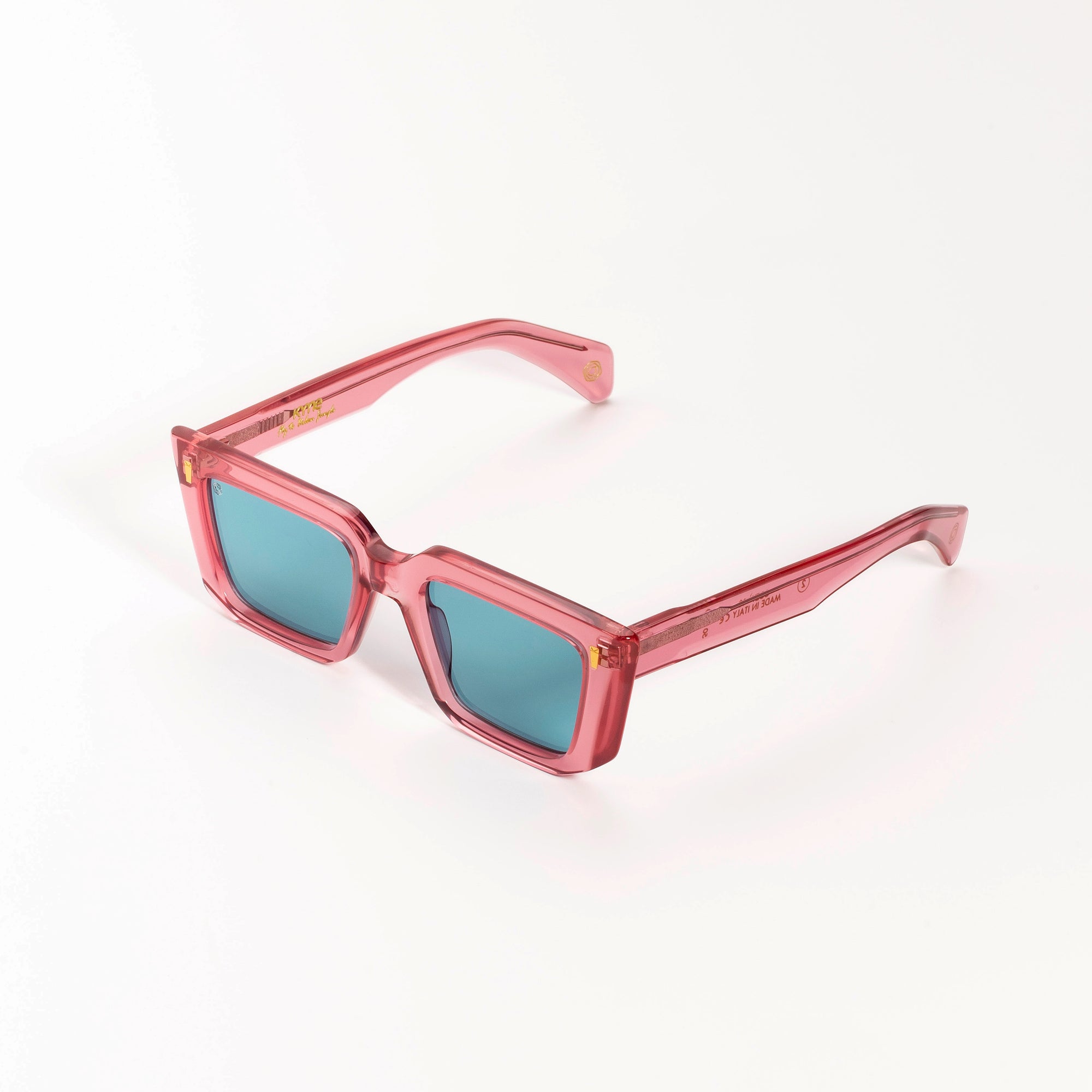Kyme Eyewear COZY3: streetwear women bold rectangular sunglasses. Color Turtle, Material Acetate cellulose, Size Large