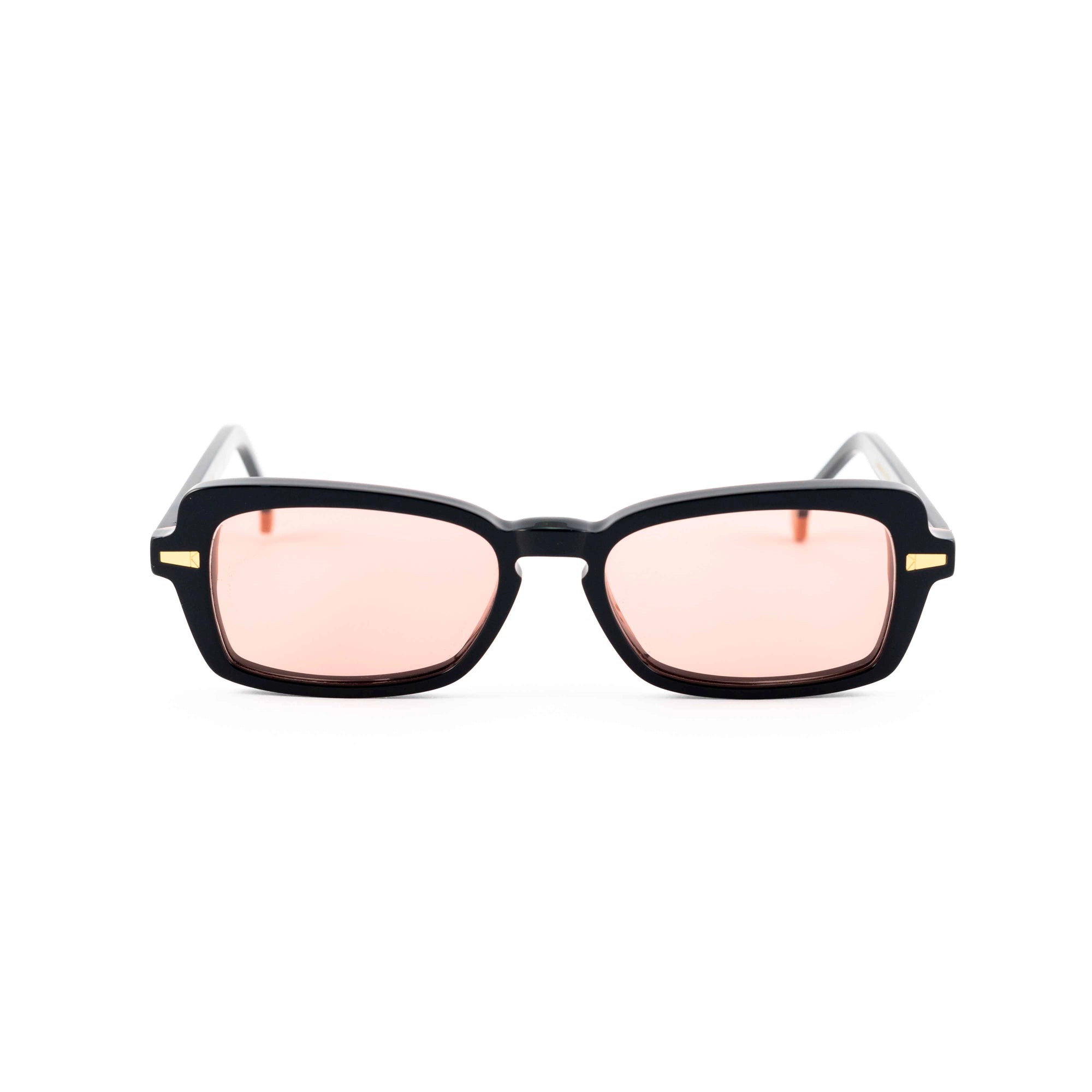 Kyme Eyewear GIORGIA1: cat-eye vintage sunglasses. Color Black/pink, Material Acetate cellulose, Size Medium