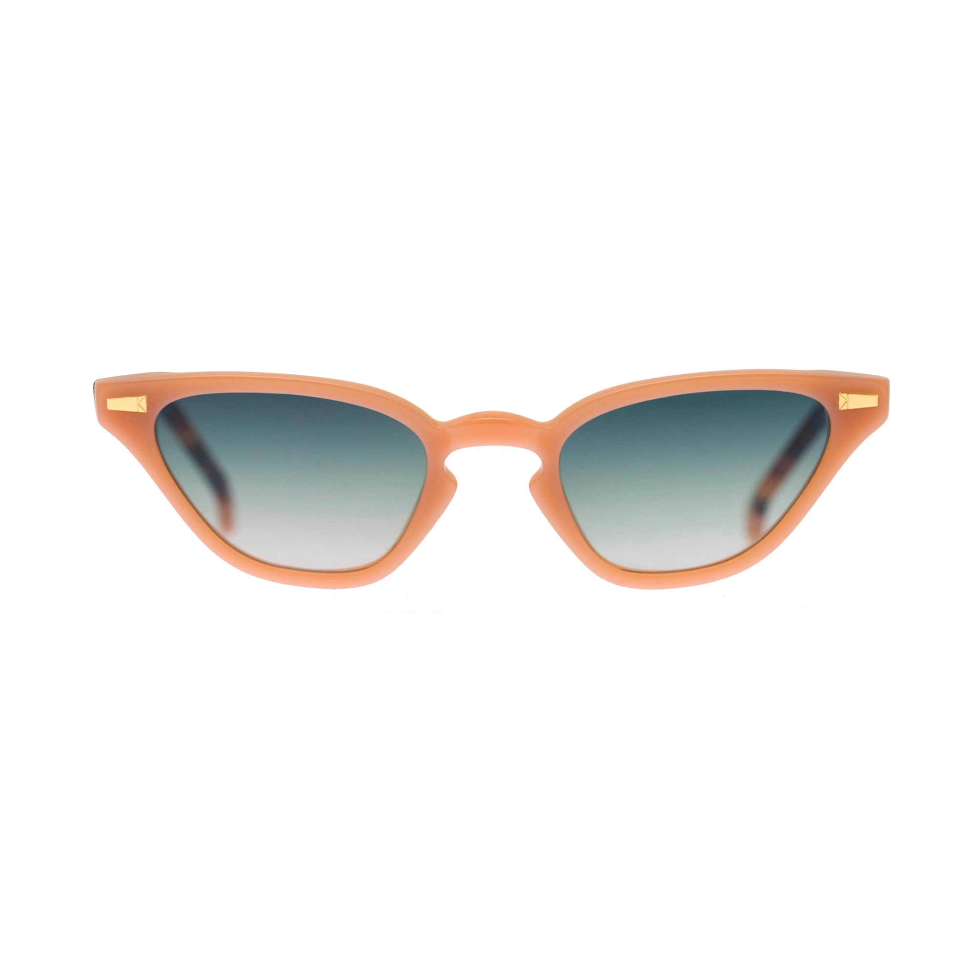 Kyme Eyewear Alessandra: cat-eye vintage sunglasses. Color Black, Material Acetate cellulose, Size Small