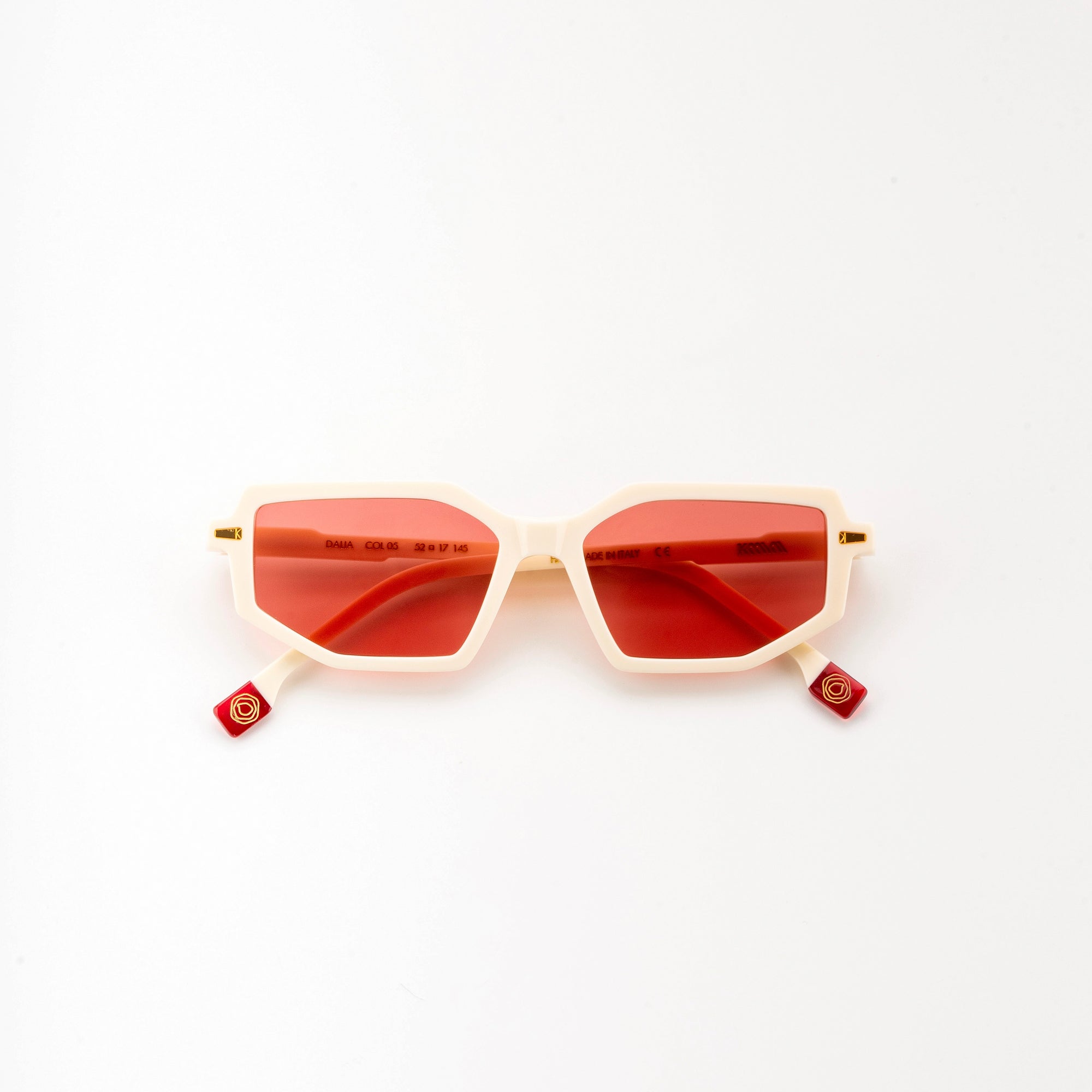 Kyme Eyewear Kymini Dalia Sunglasses - White. Color White, Material Acetate cellulose, Size Medium