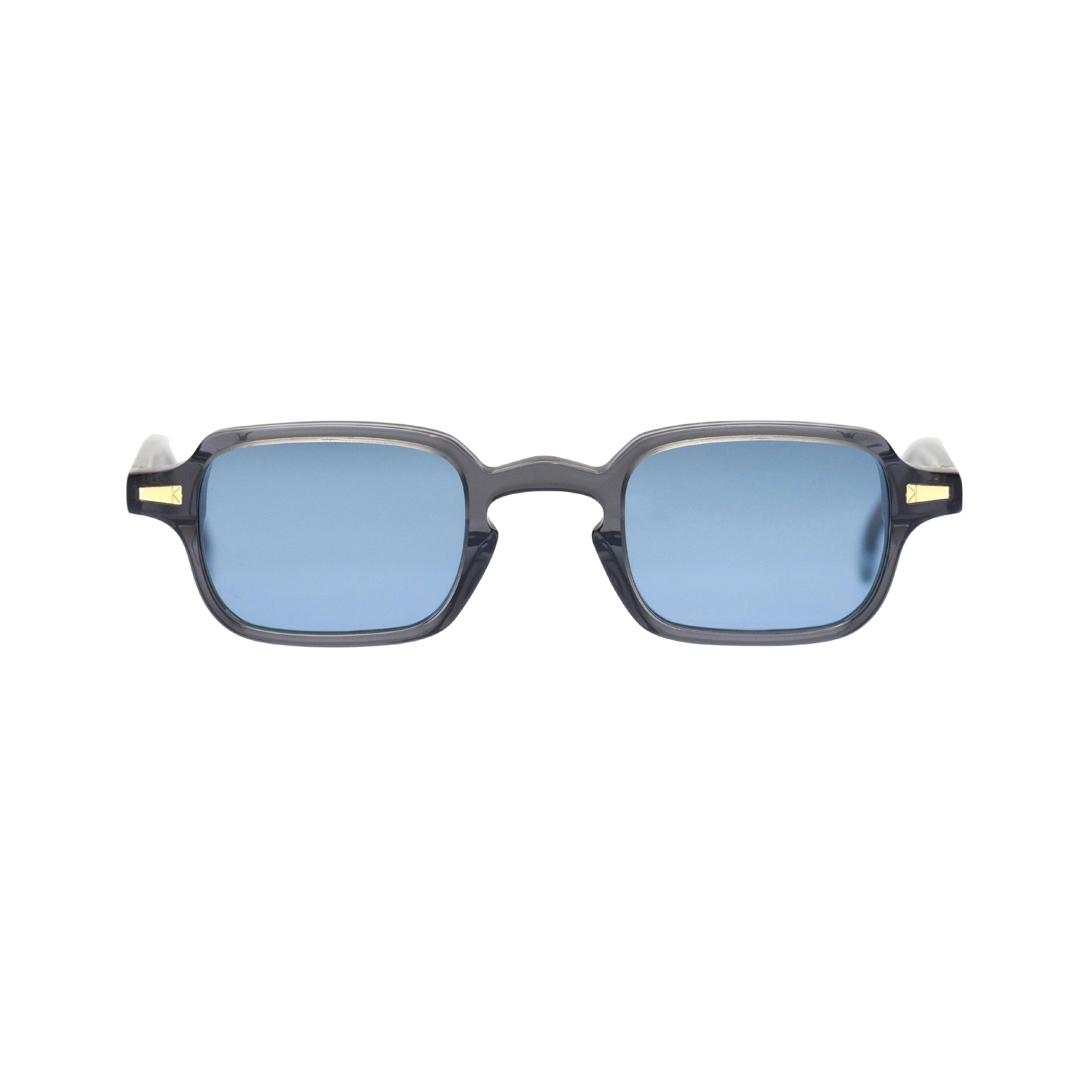Kyme Eyewear Luigi: rectangular vintage sunglasses. Color Black, Material Medium, Size Acetate cellulose