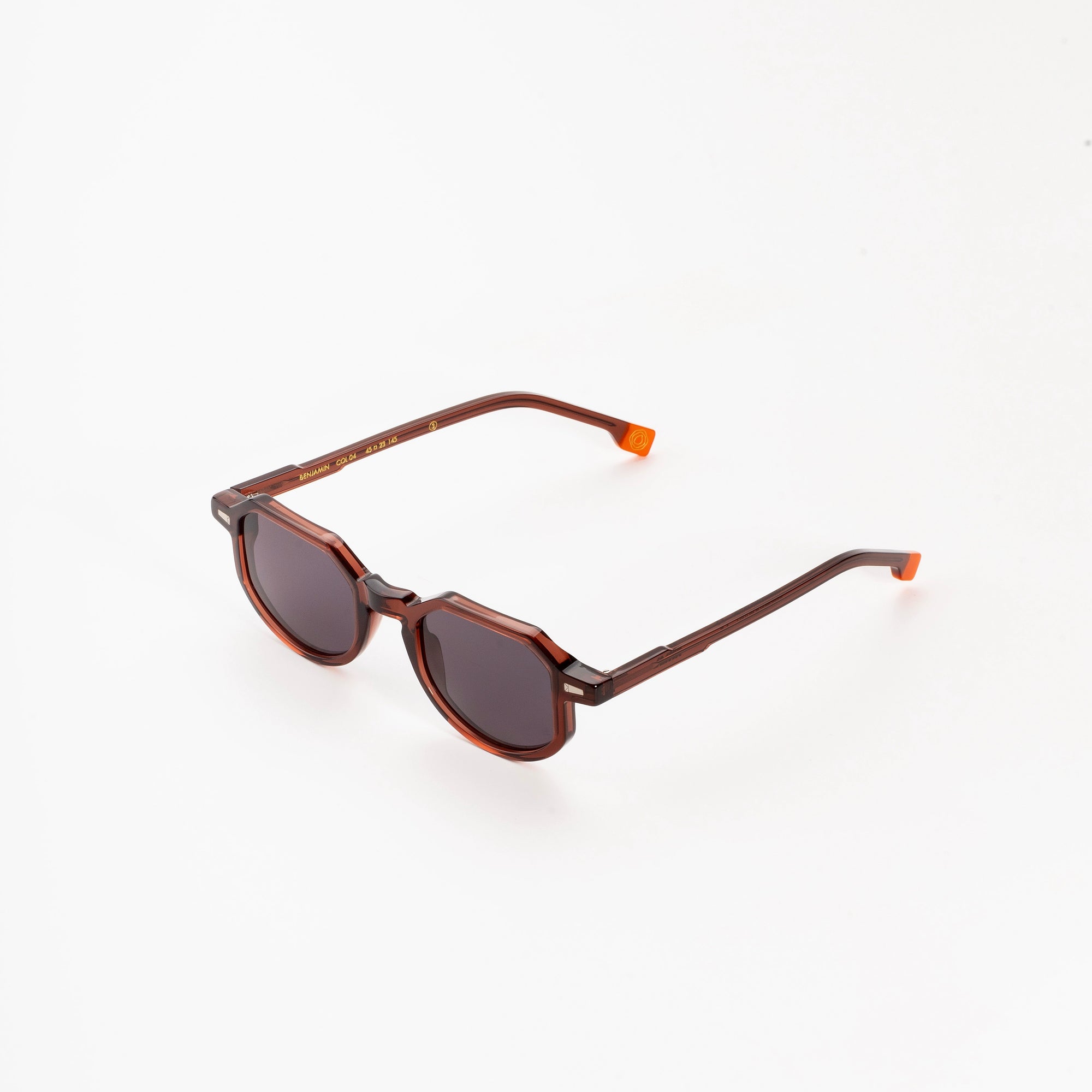 Kyme Eyewear Kymini Benjamin Sunglasses. Color Brown, Material Acetate cellulose, Size Medium