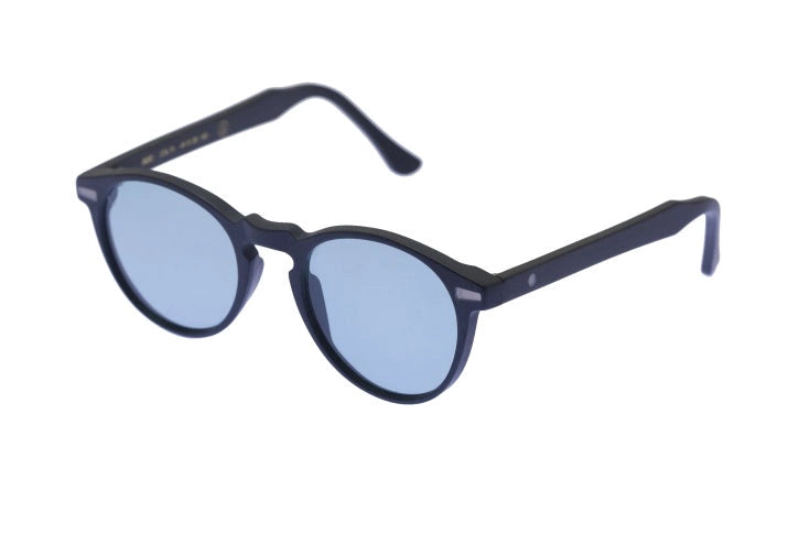 Kyme Eyewear Miki: original pantos vintage sunglasses. Bicolor black/dark avana, Material Acetate ellulose