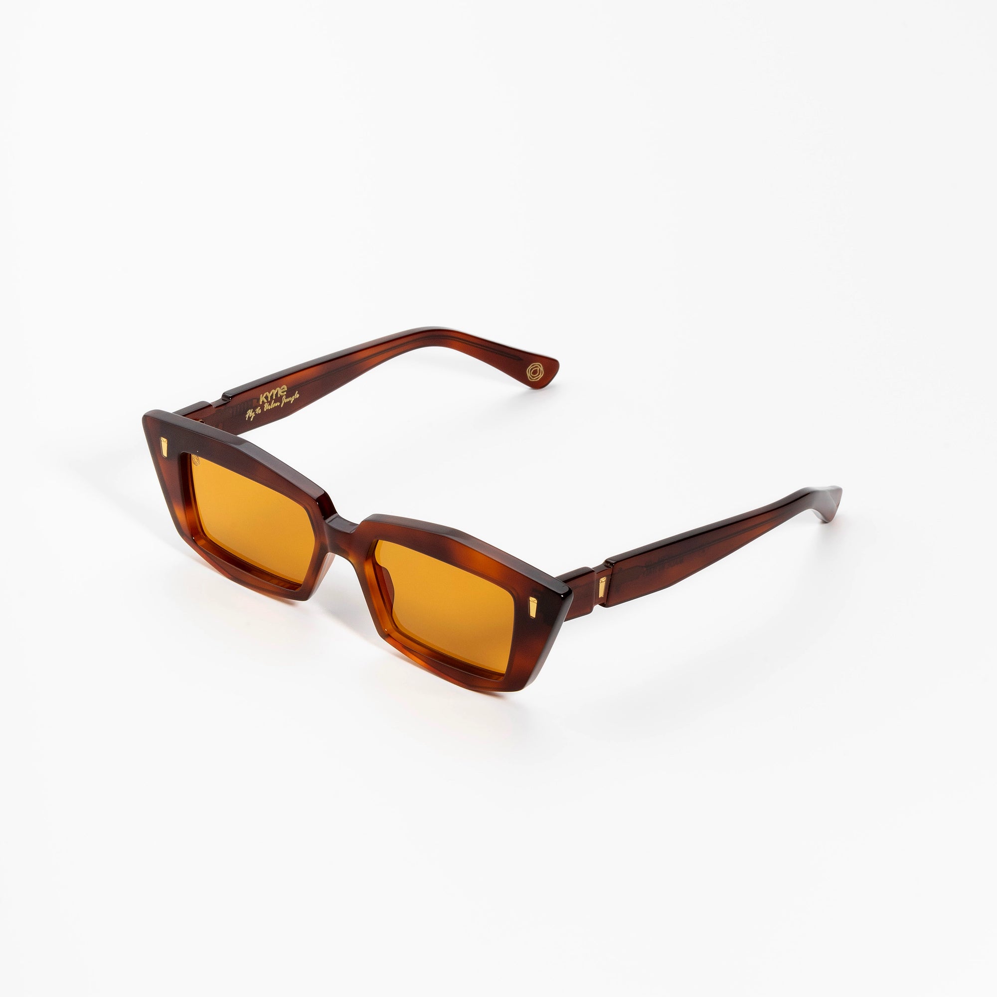 Kyme Eyewear Kyme Nova Bronze Sunglasses - Bold Handmade Italian Fashion Eyewear. Color Bronze, Size Medium