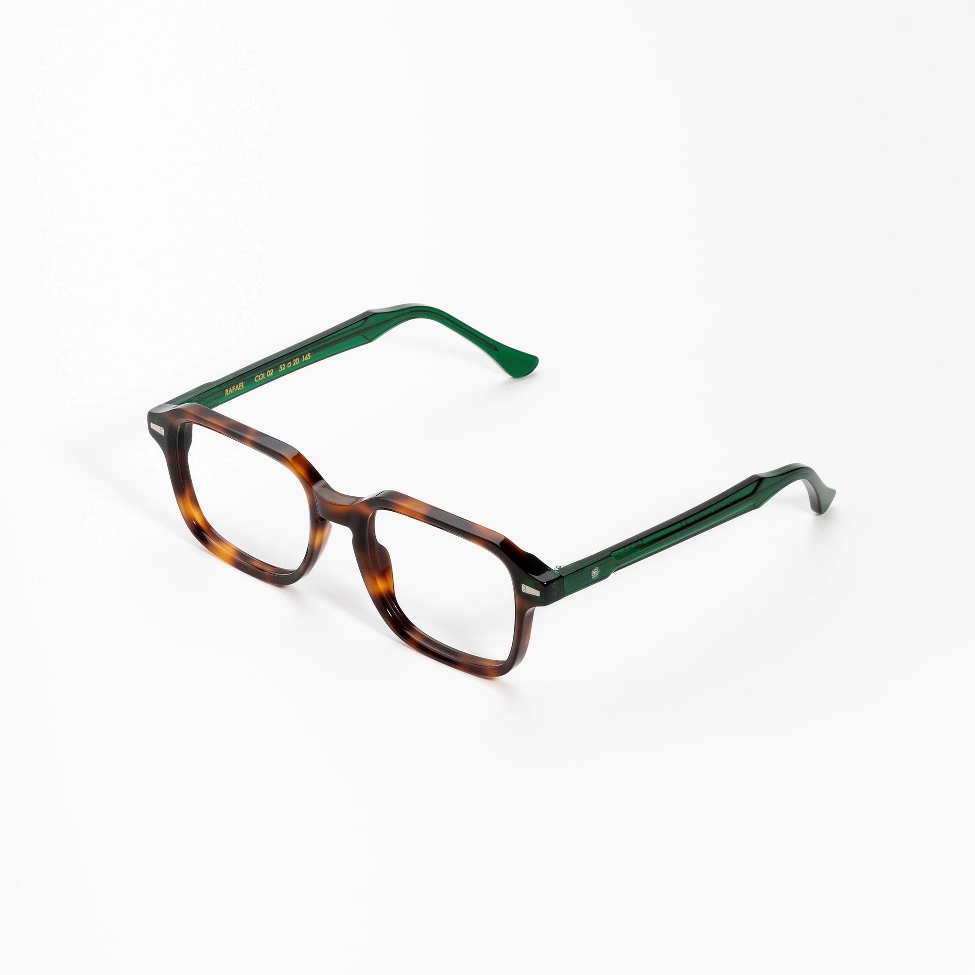 Kyme Eyewear Kyme Rafael Dark Avana Green Sunglasses - Handmade Italian Eyewear for Classic Style. Color Dark Avana Green, Size Medium