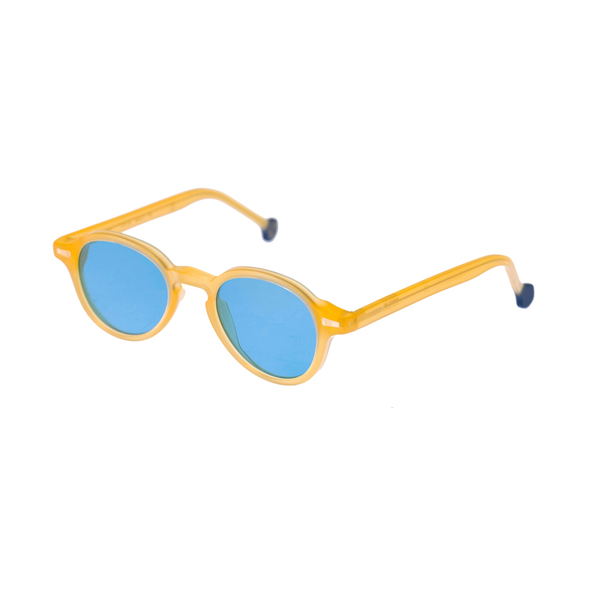 Kyme Eyewear Ezio: aviator vintage sunglasses. Color Petroleum, Material Acetate cellulose, Size Small