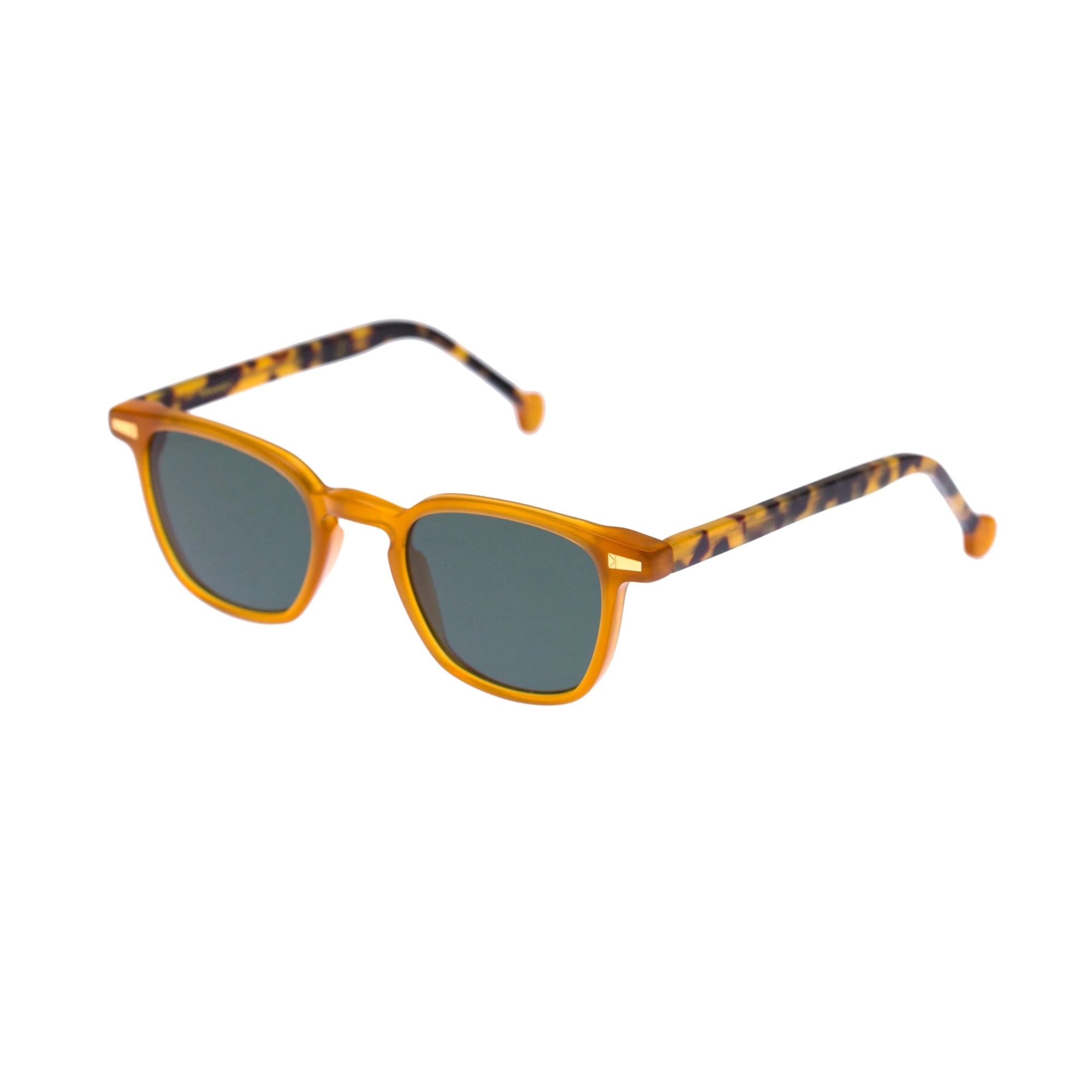 Kyme Eyewear Fernando: squared vintage sunglasses. Color Transparent, Material Acetate cellulose, Size Small