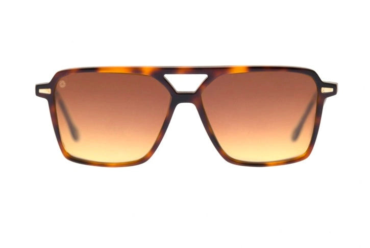 Kyme Eyewear Jorges: oversized ultralite acetate rectangular sunglasses. Color Camou black/teal, Material Acetate cellulose, Size Large